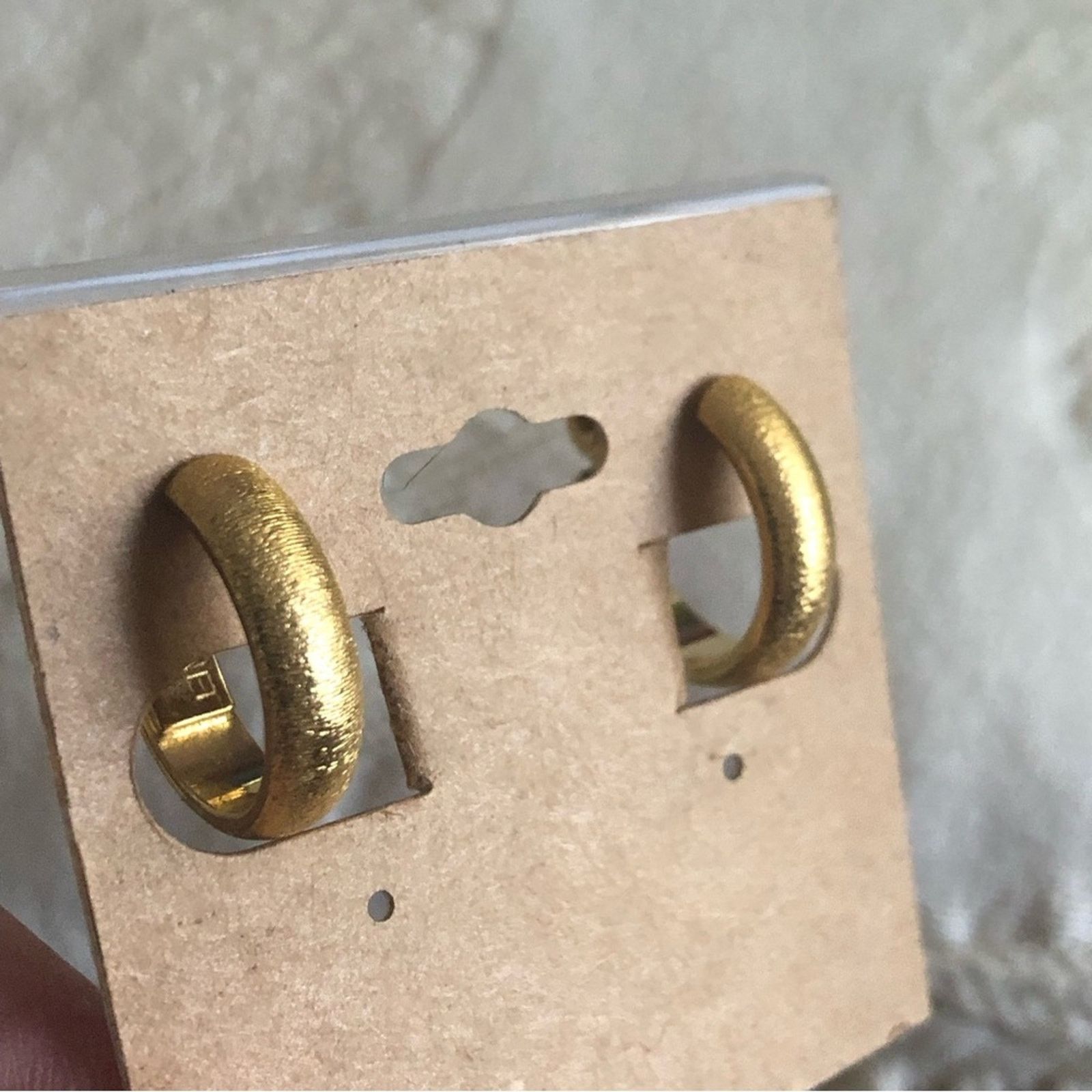 Monet Vintage Monet brushed matte gold clip on earrings Size ONE SIZE - 2 Thumbnail