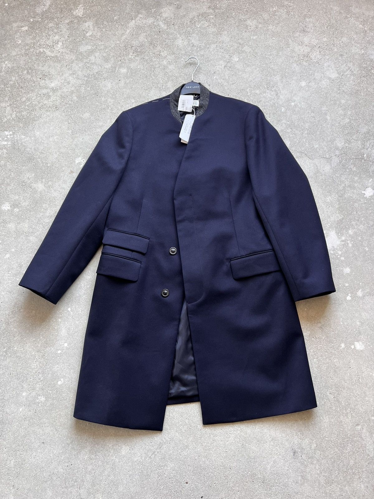 Maison Margiela NWT Maison Margiela Collarless Wool Cavalry Coat Size US L / EU 52-54 / 3 - 4 Thumbnail