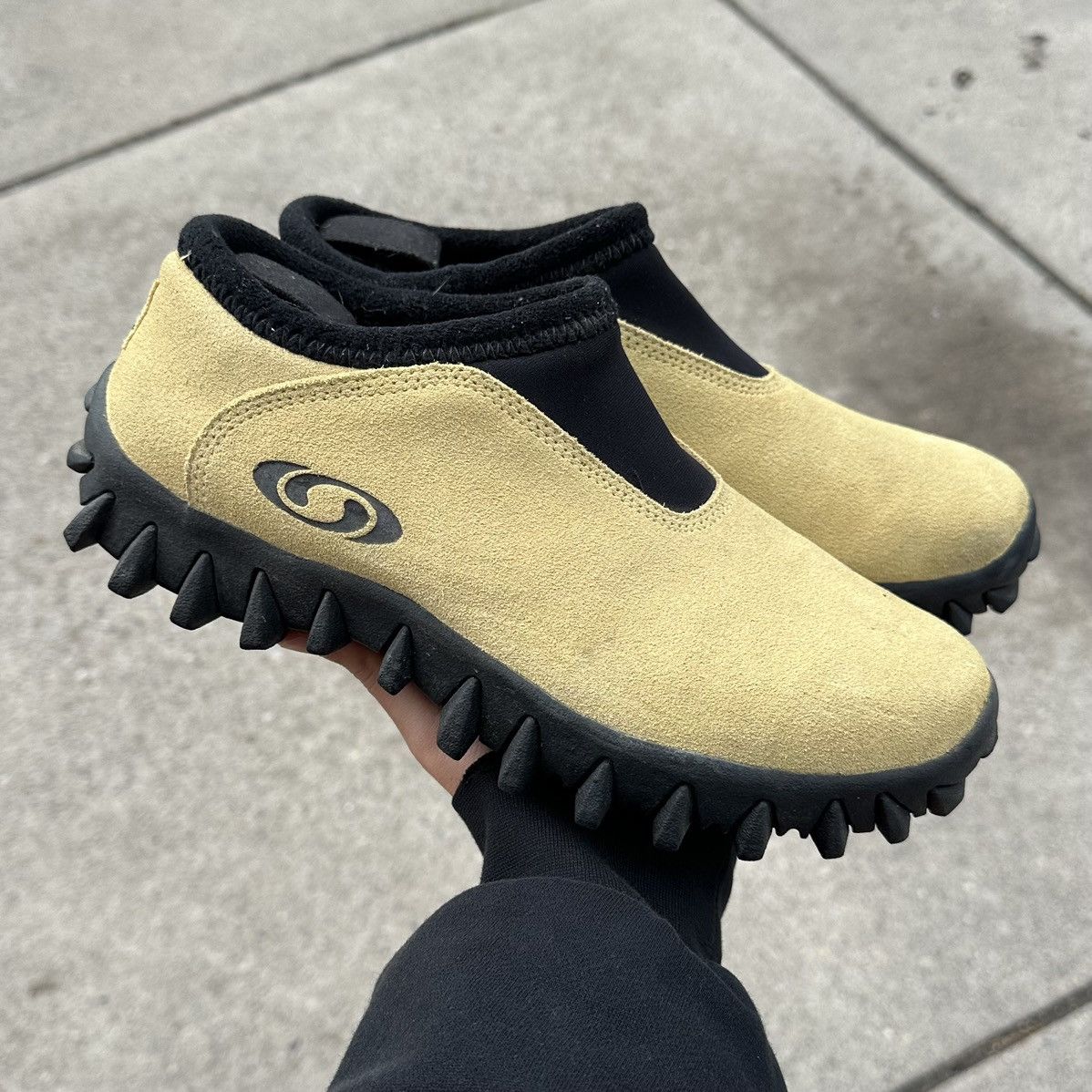 image of Vintage 00S Salomon Yellow Snow Clog Slip On Mule Shoes Boot, Men's (Size 10)