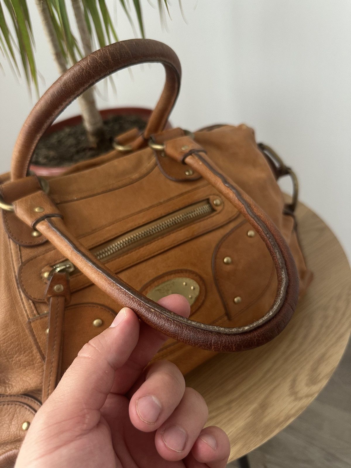 Bally Vintage Leather Bally Brown Shoulders Faded Bag Size ONE SIZE - 9 Thumbnail