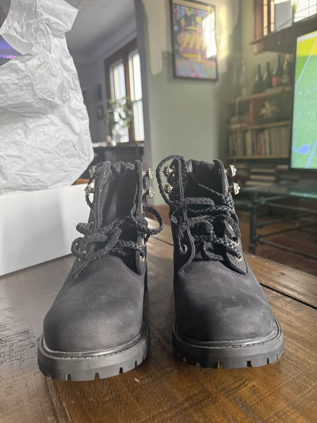 Chrome Hearts × Timberland Chrome Hearts Timberland boots wSZ7 DS Size US 7 / IT 37 - 12 Thumbnail
