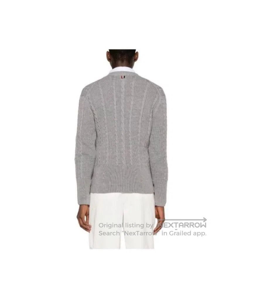 Thom Browne Classic Gray Knitted Cardigan by Thom Browne. Size US M / EU 48-50 / 2 - 4 Thumbnail