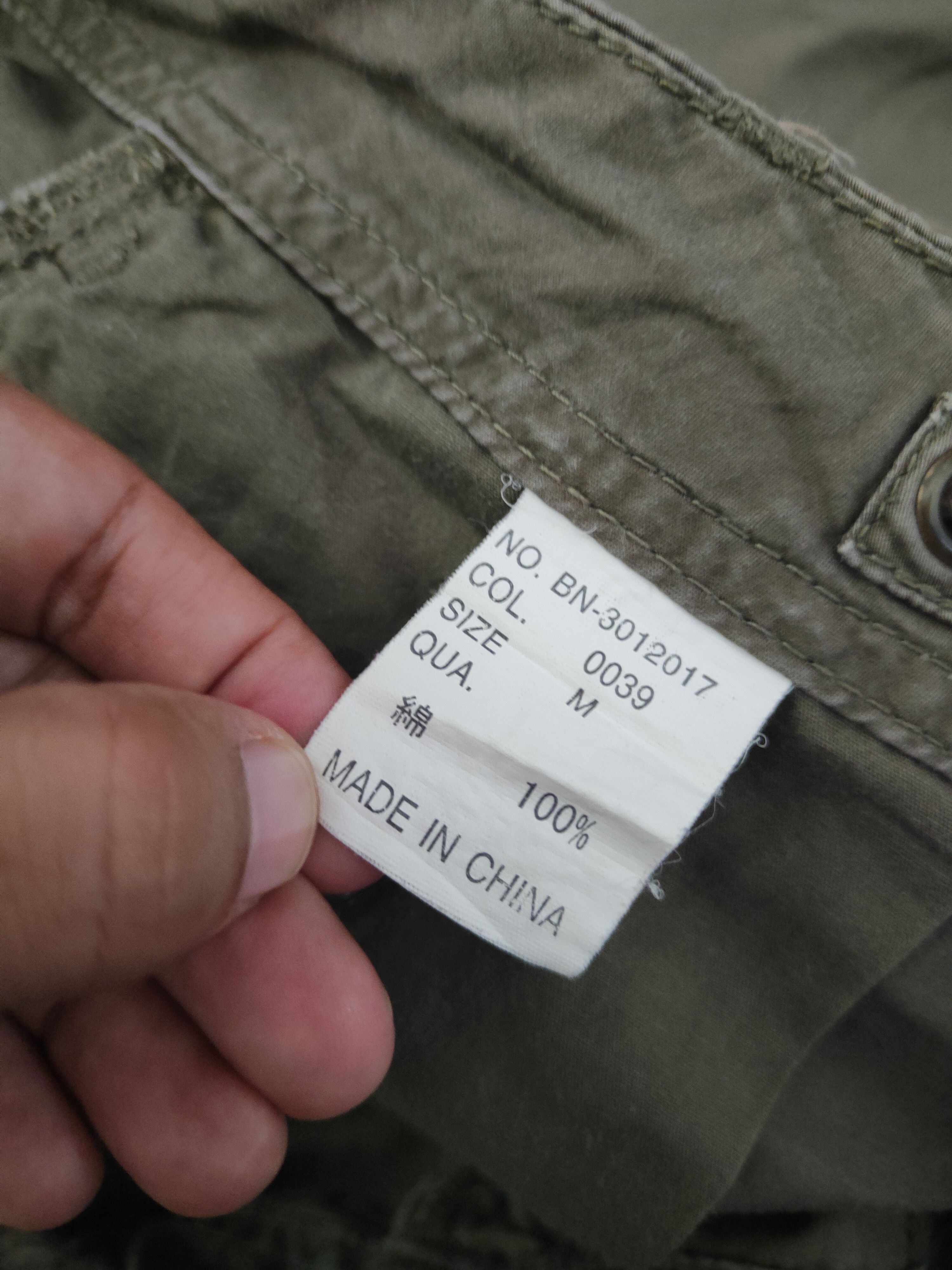 Japanese Brand DL Back Number Olive Multipocket Cargo Pants #46-234T Size US 32 / EU 48 - 13 Thumbnail