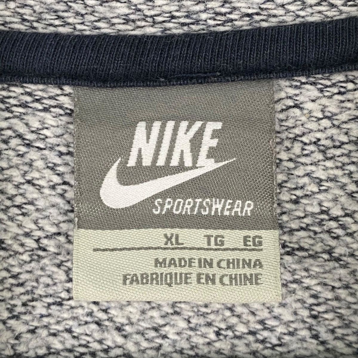 Other Vintage Nike Sportswear Full Zip Sweater Blue Made In China Size US XL / EU 56 / 4 - 6 Thumbnail