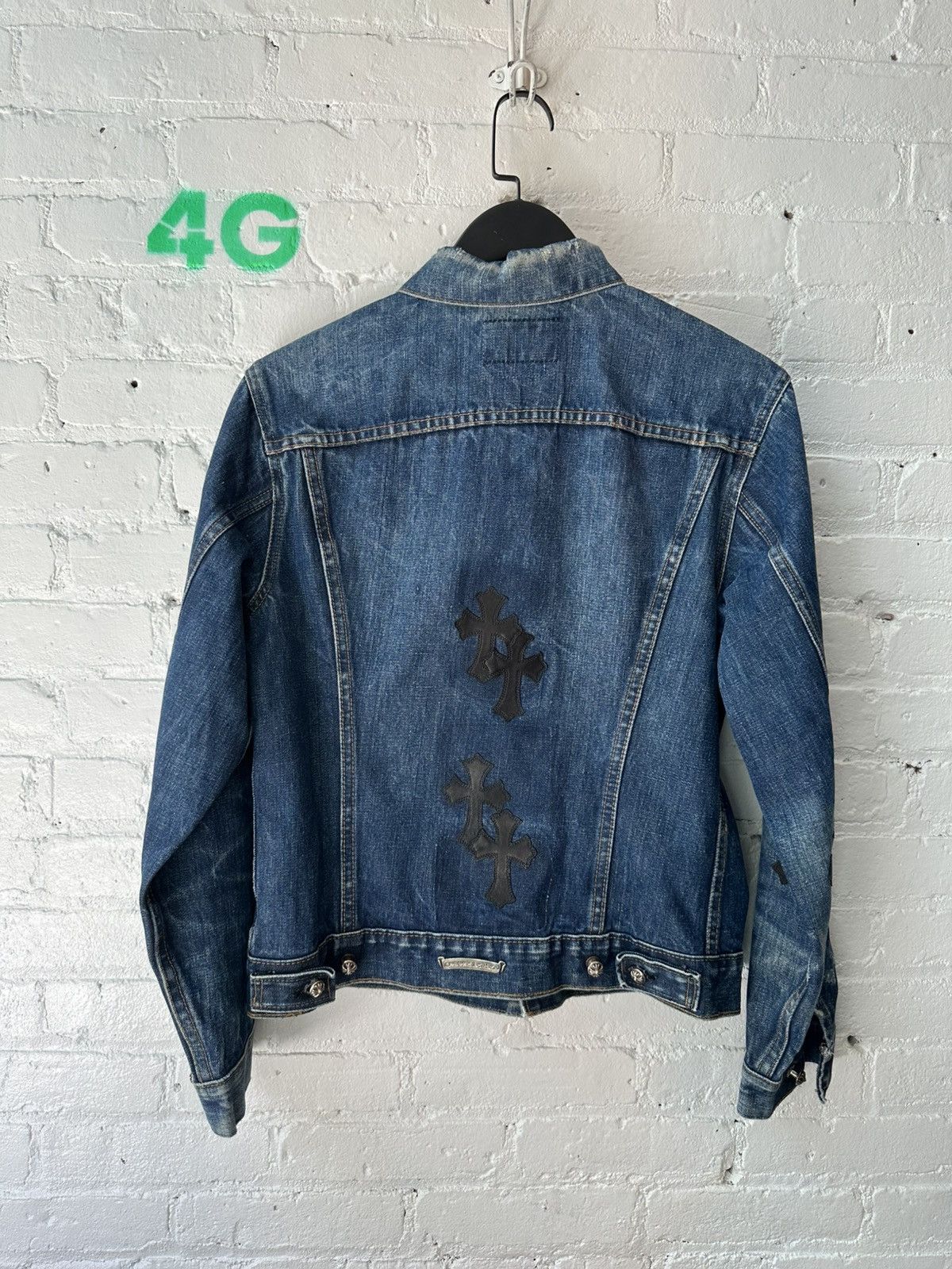 Chrome Hearts Chrome Hearts Levi’s Cross Patch Denim Jacket Size US XS / EU 42 / 0 - 9 Thumbnail