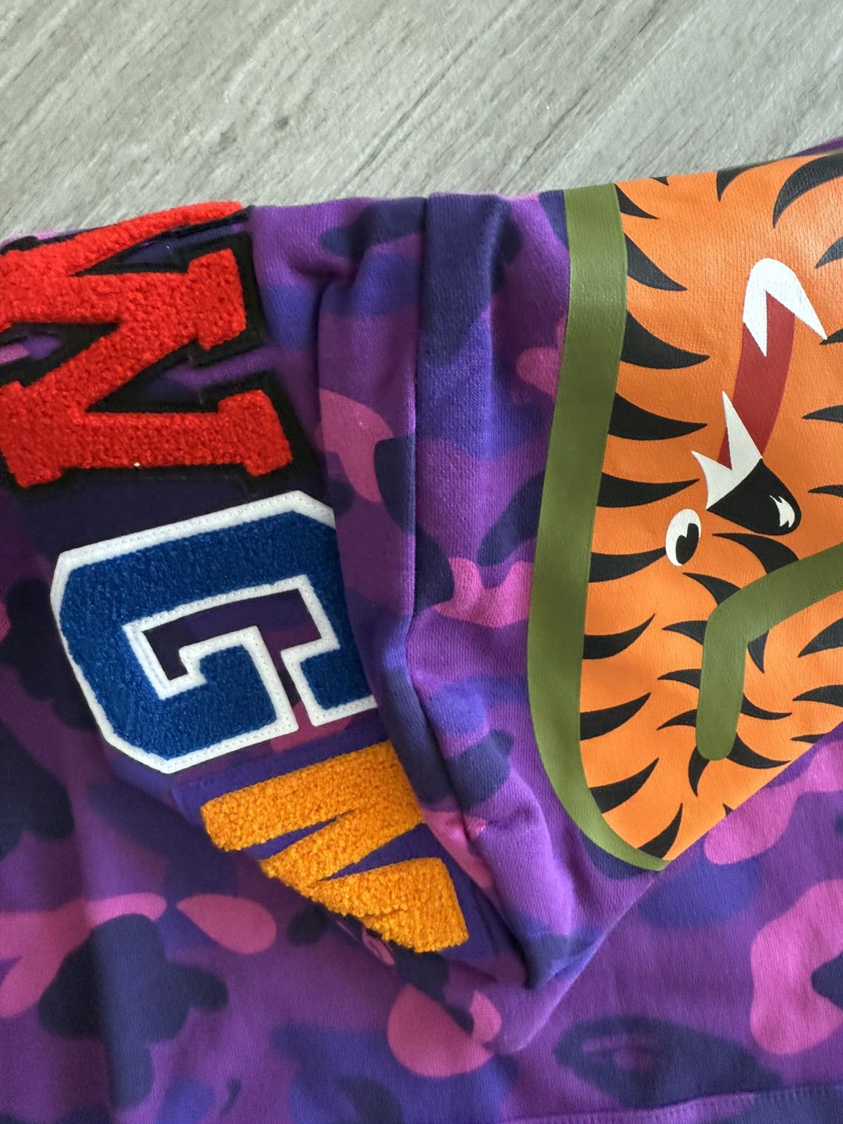 Bape Bape Purple Camo Shark Pull Over Size US S / EU 44-46 / 1 - 8 Thumbnail