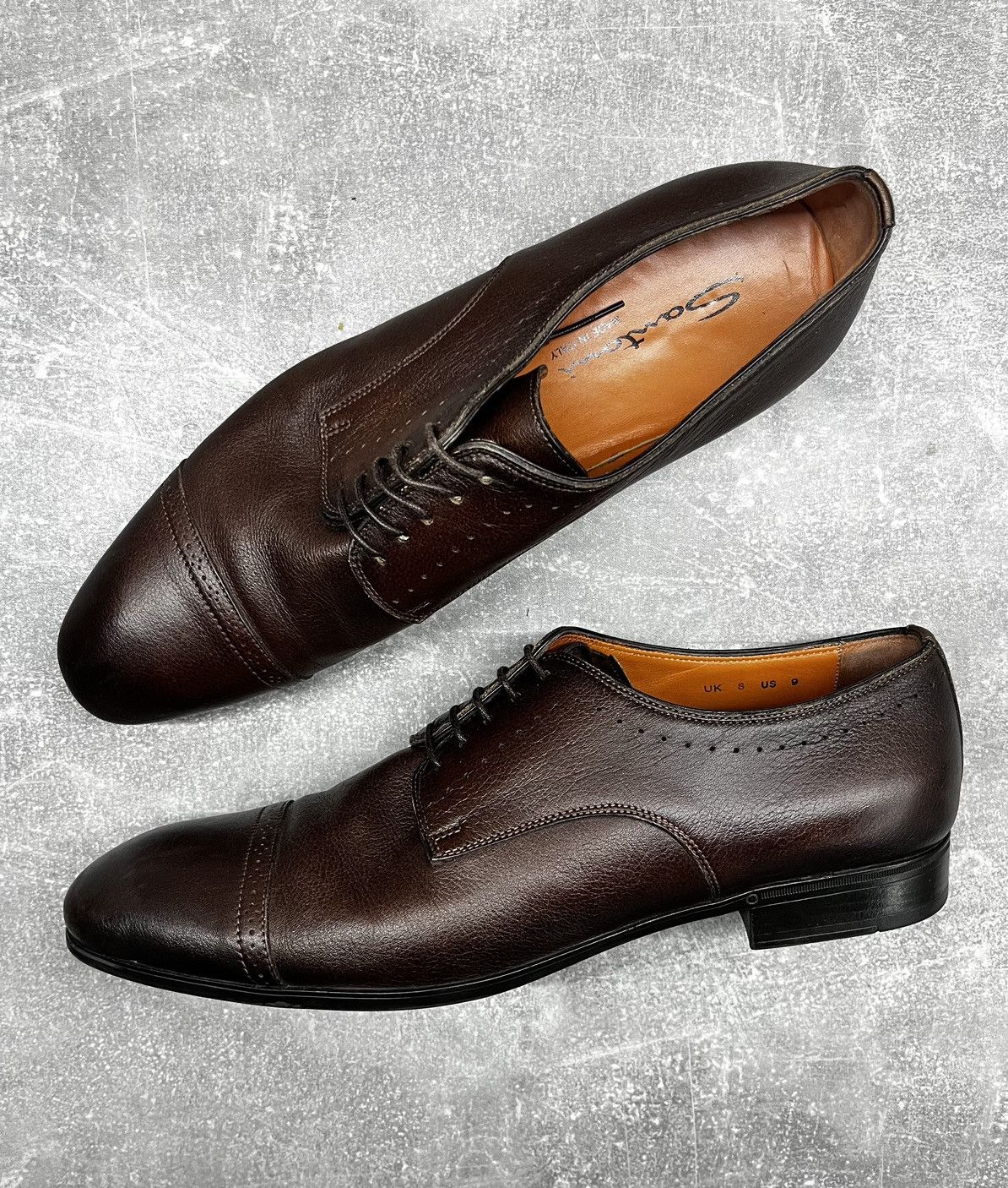 Leather × Santoni Santoni Size US 9 / EU 42 - 1 Thumbnail