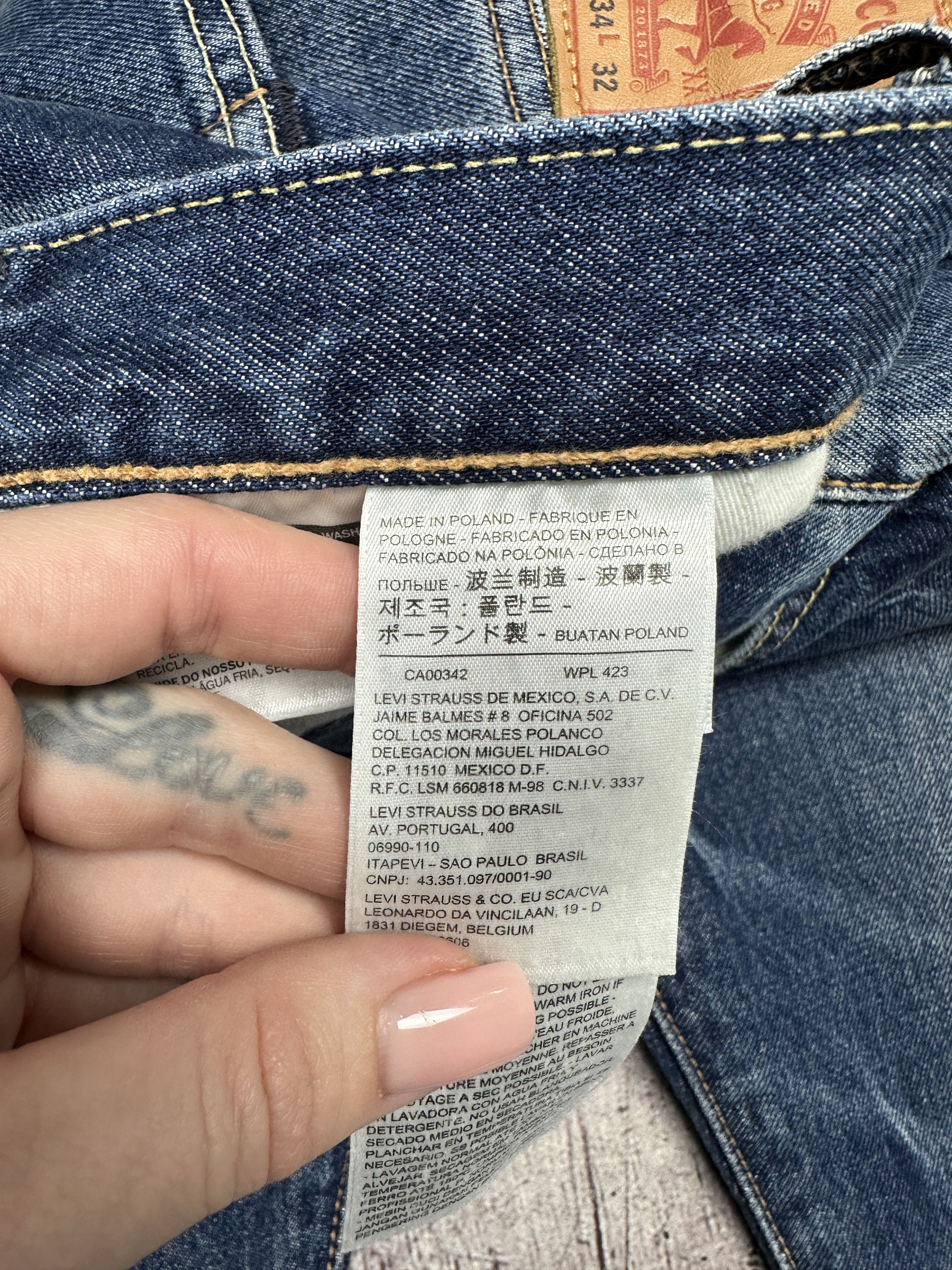 Levi's Levi's 501 Mens Denim Pants Jeans Size 34 x 32 Size US 34 / EU 50 - 8 Thumbnail