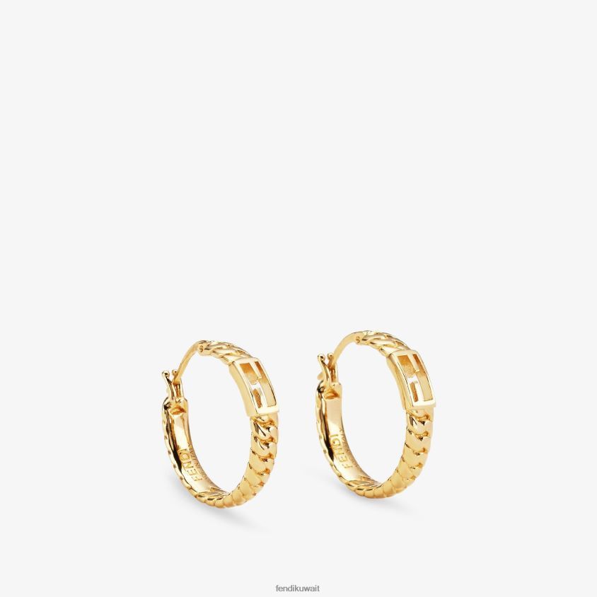 Fendi o1s1wg110925 Size:OS/Baguette Small Earrings in Golden Size ONE SIZE - 1 Preview