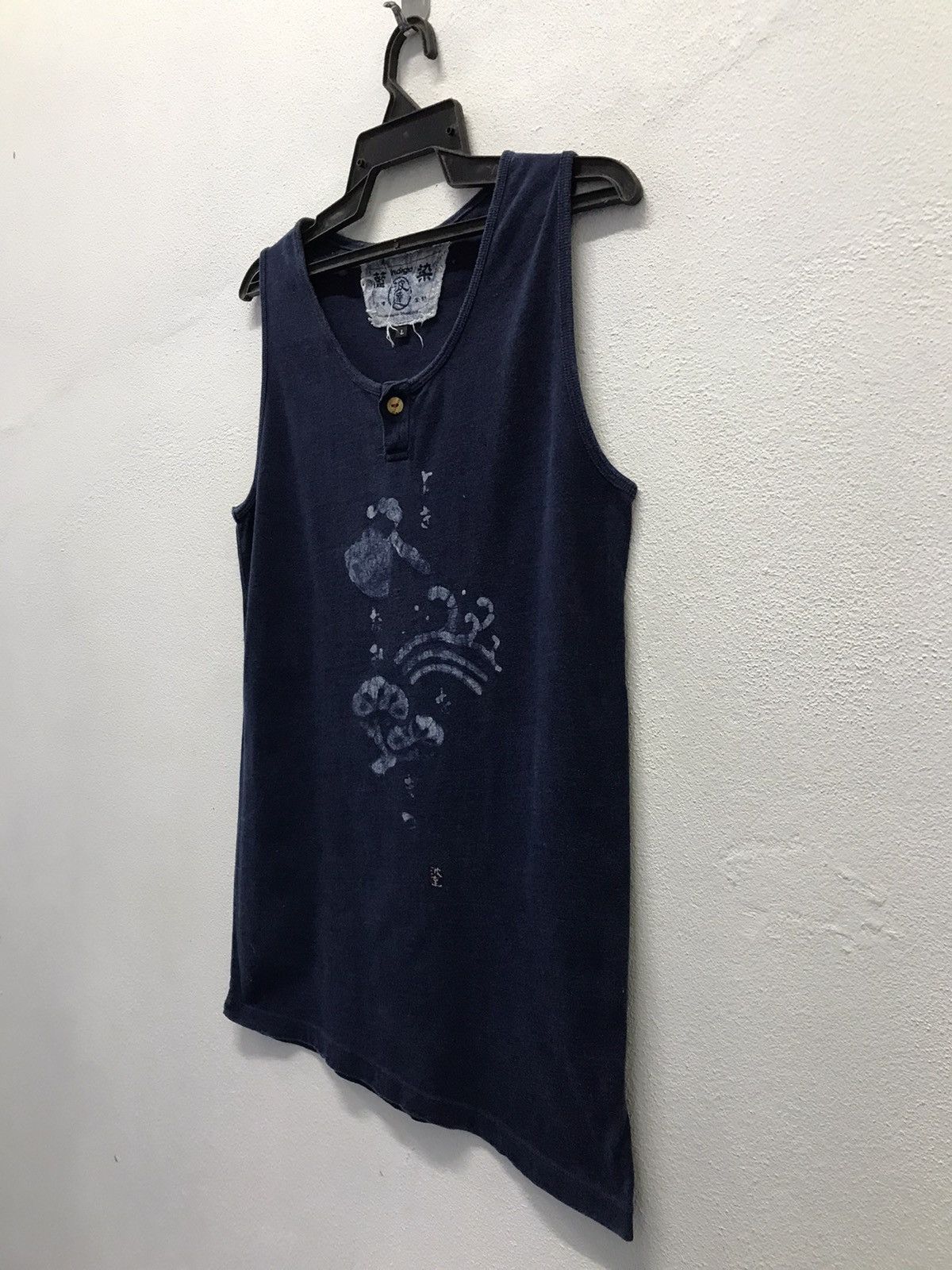 Indigo × Vintage Vintage Indigo Sleeveless Shirt Size US L / EU 52-54 / 3 - 8 Thumbnail