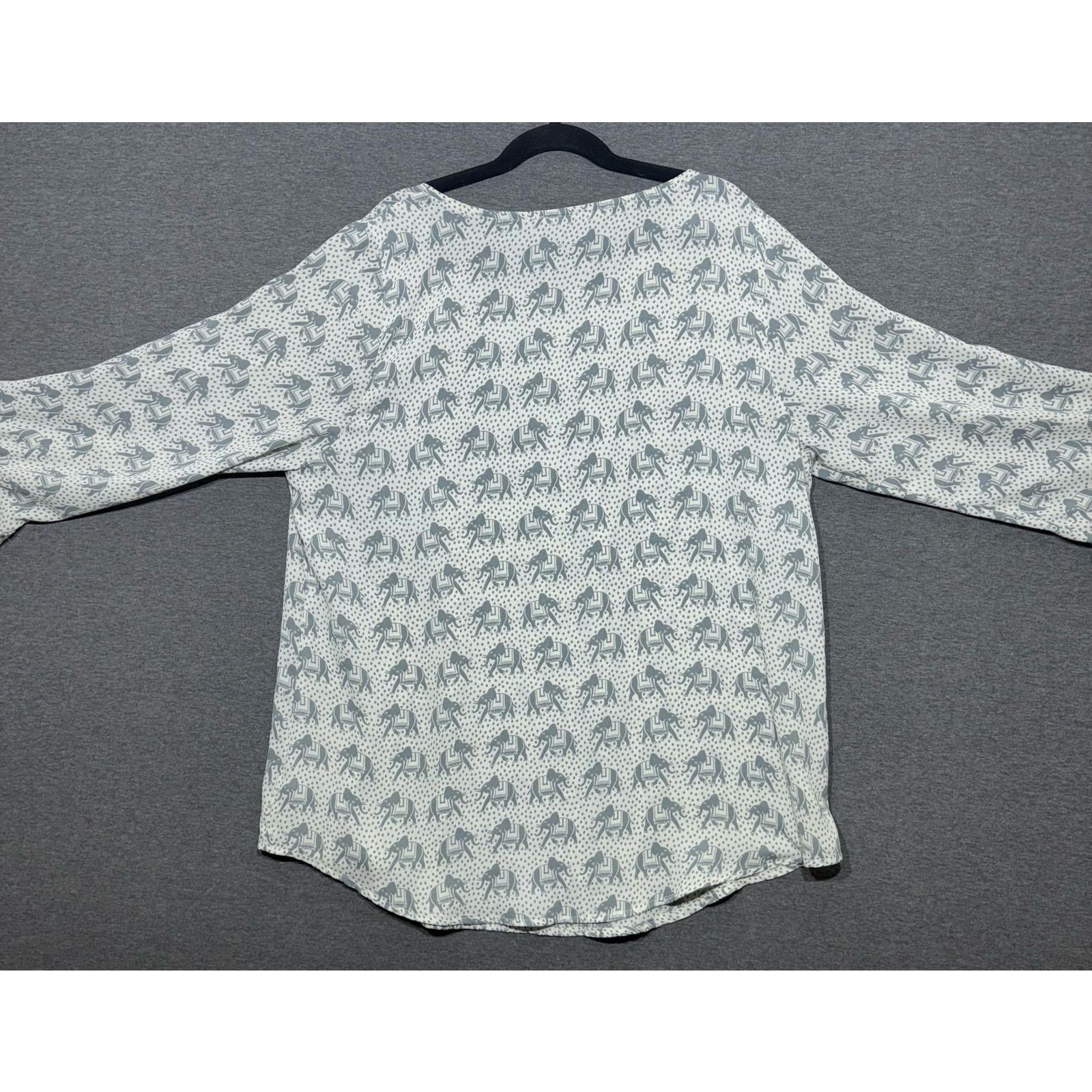 Other 41 Hawthorn | Women's Elephant Print Lightweight Top | Small Size S / US 4 / IT 40 - 2 Thumbnail