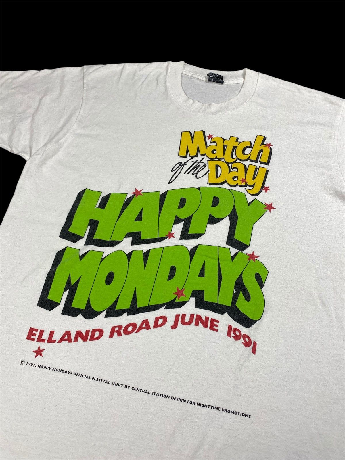 Band Tees Vintage Happy Mondays Elland Road June 1991 T-Shirt Size US XL / EU 56 / 4 - 3 Thumbnail
