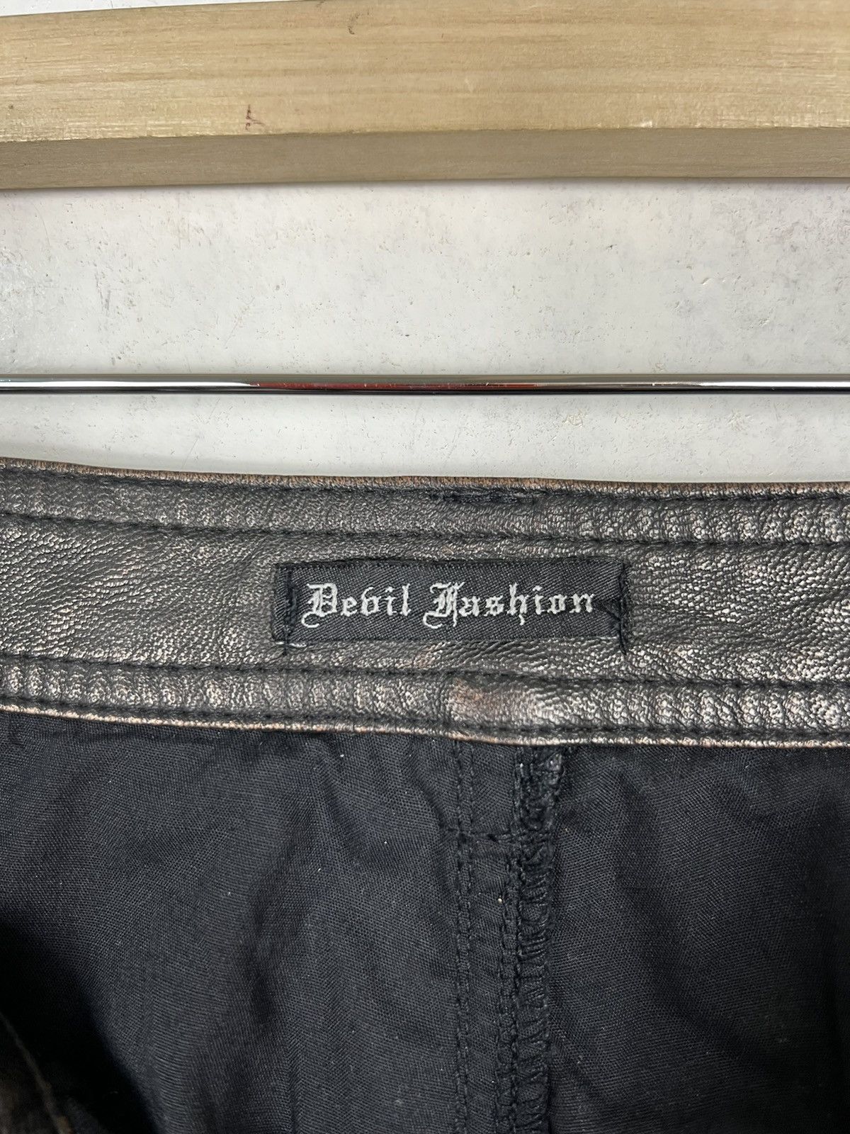 Designer 🔥 DEVIL FASHION CYBERPUNK BONDAGE LEATHER SYNTETIC Size US 26 / EU 42 - 11 Thumbnail