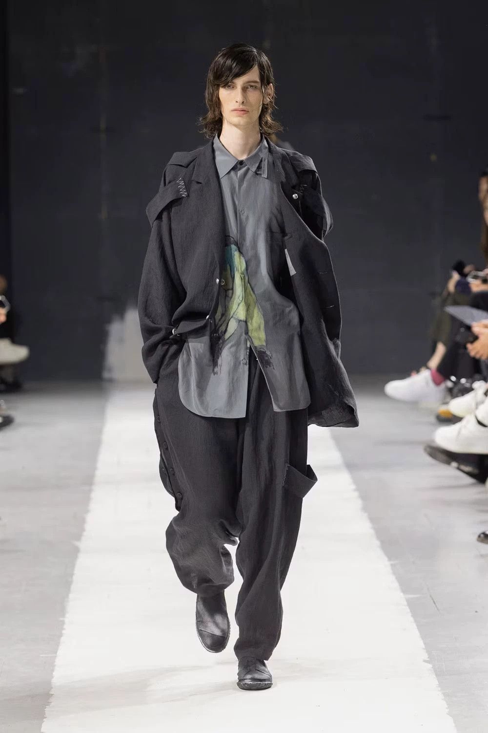 Yohji Yamamoto Yohji Yamamoto 24SS Silver Buckle Embroidered Runway Pants Size US 32 / EU 48 - 1 Thumbnail