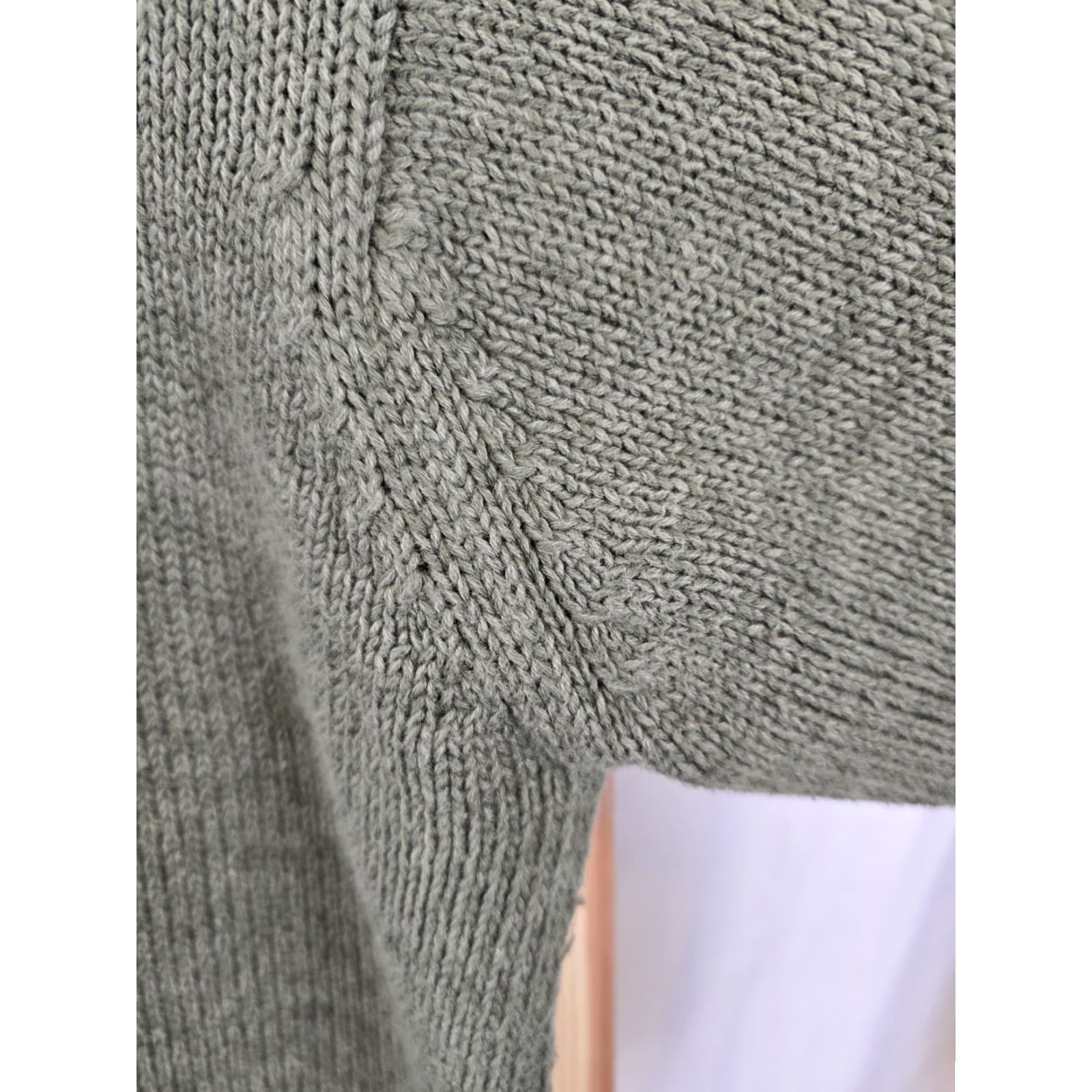 Chaps Chaps Ralph Lauren Men's Pullover Cotton 1/4 Zip Sweater - Size M - Green - Regular Fit, Long Sleeve, Collared Knit Sweatshirt Size US M / EU 48-50 / 2 - 6 Thumbnail