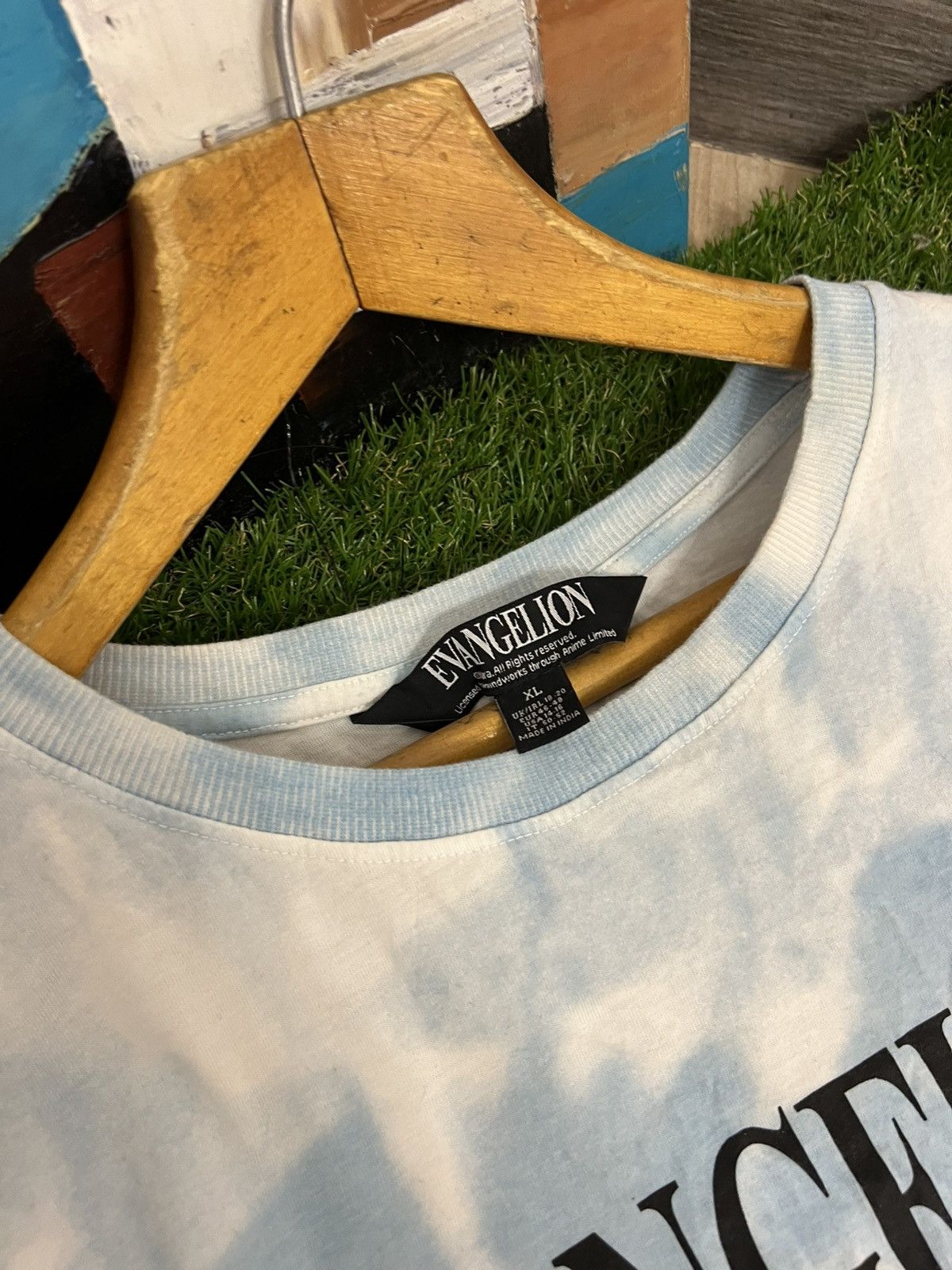 Japanese Brand × Vintage Retro Anime Evangelion Ayanami Rei Vintage Washed T-Shirt Size US XL / EU 56 / 4 - 8 Thumbnail
