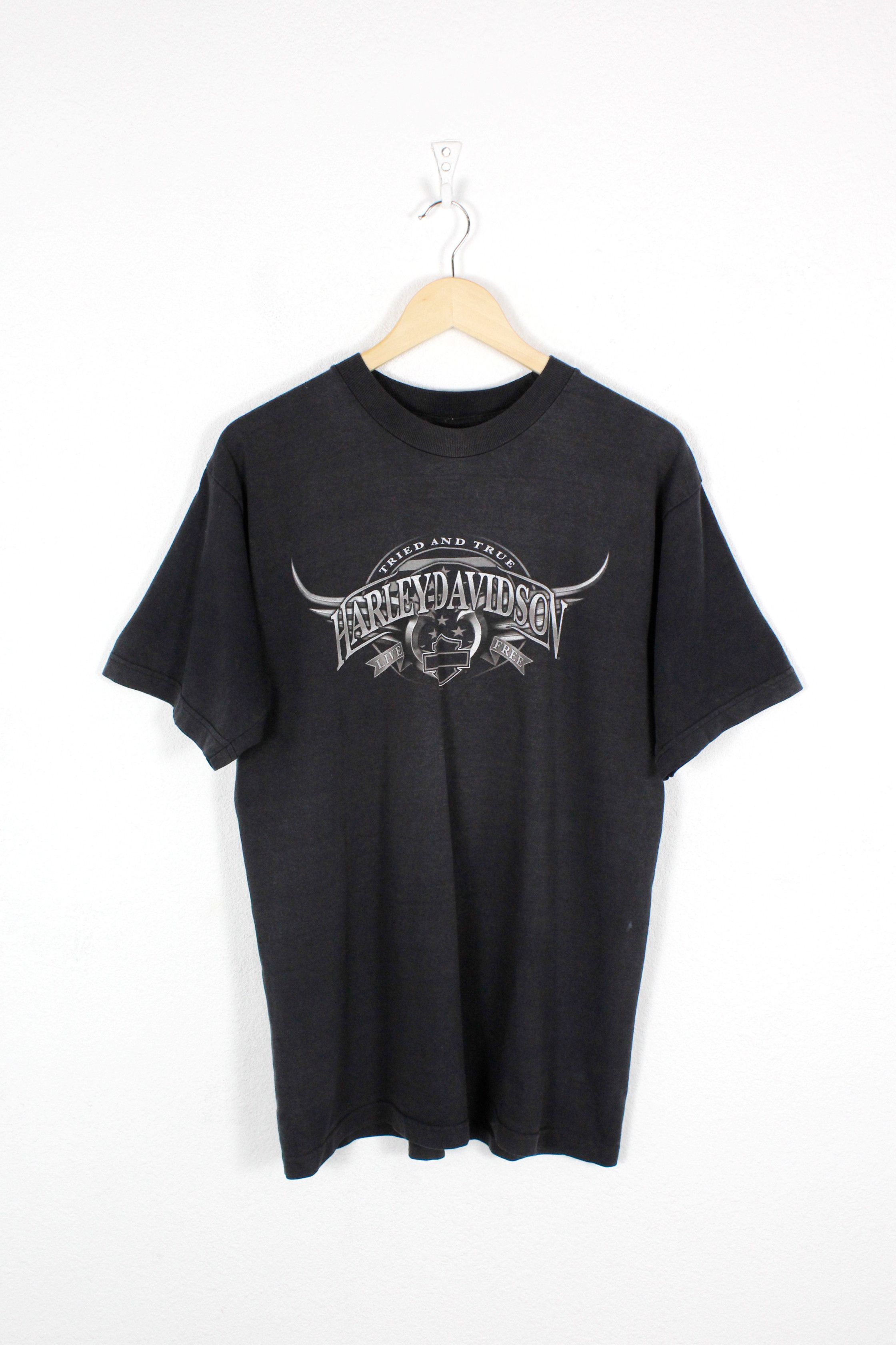 Harley Davidson × Vintage Vintage Harley Davidson Florida USA Graphic Tee Tshirt Y2K Size US L / EU 52-54 / 3 - 1 Thumbnail