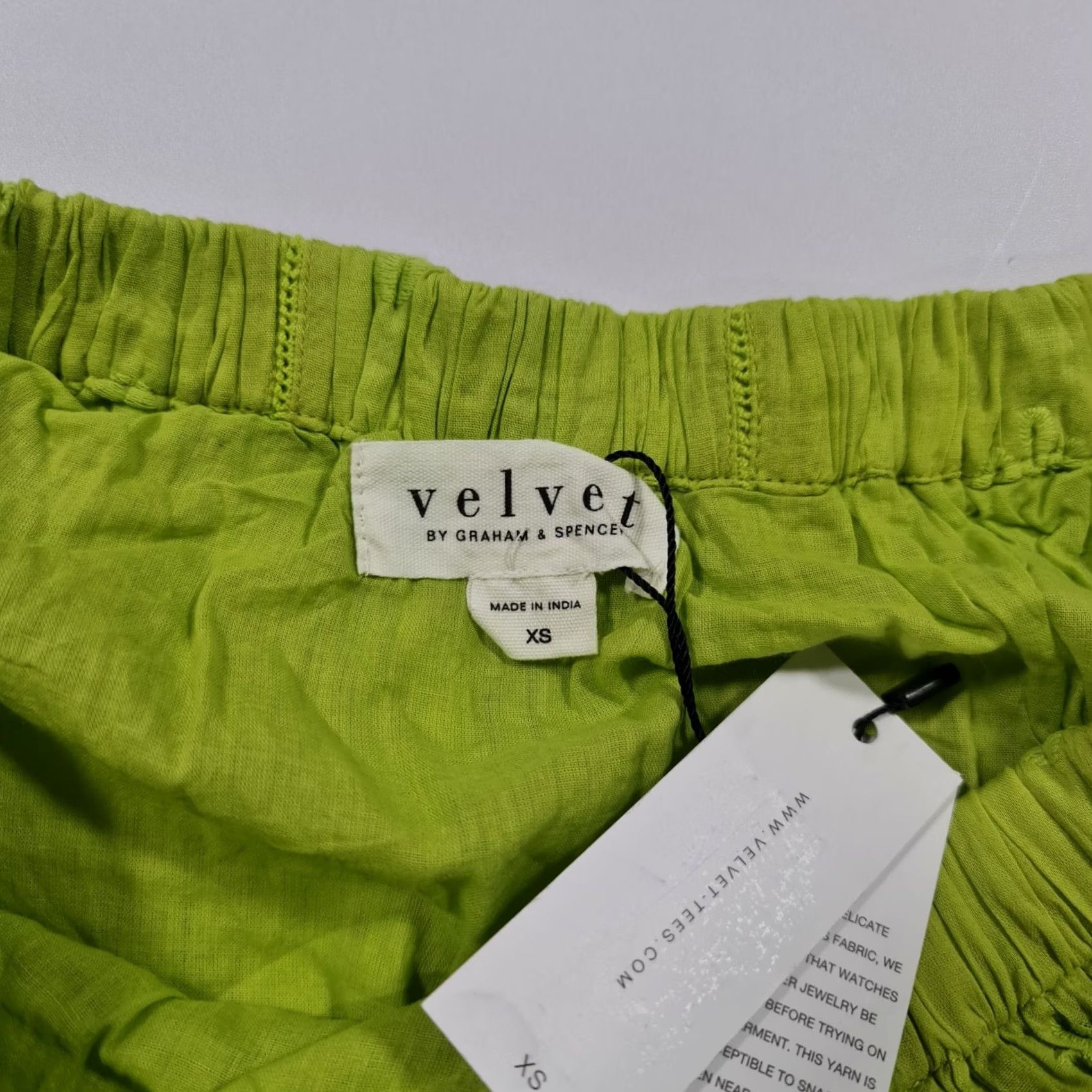 Velvet Velvet by Graham & Spencer Skirt Womens Maxi XS Cotton Green Elastic Waist Lined All Seasons Long Size 26" / US 2 / IT 38 - 2 Thumbnail