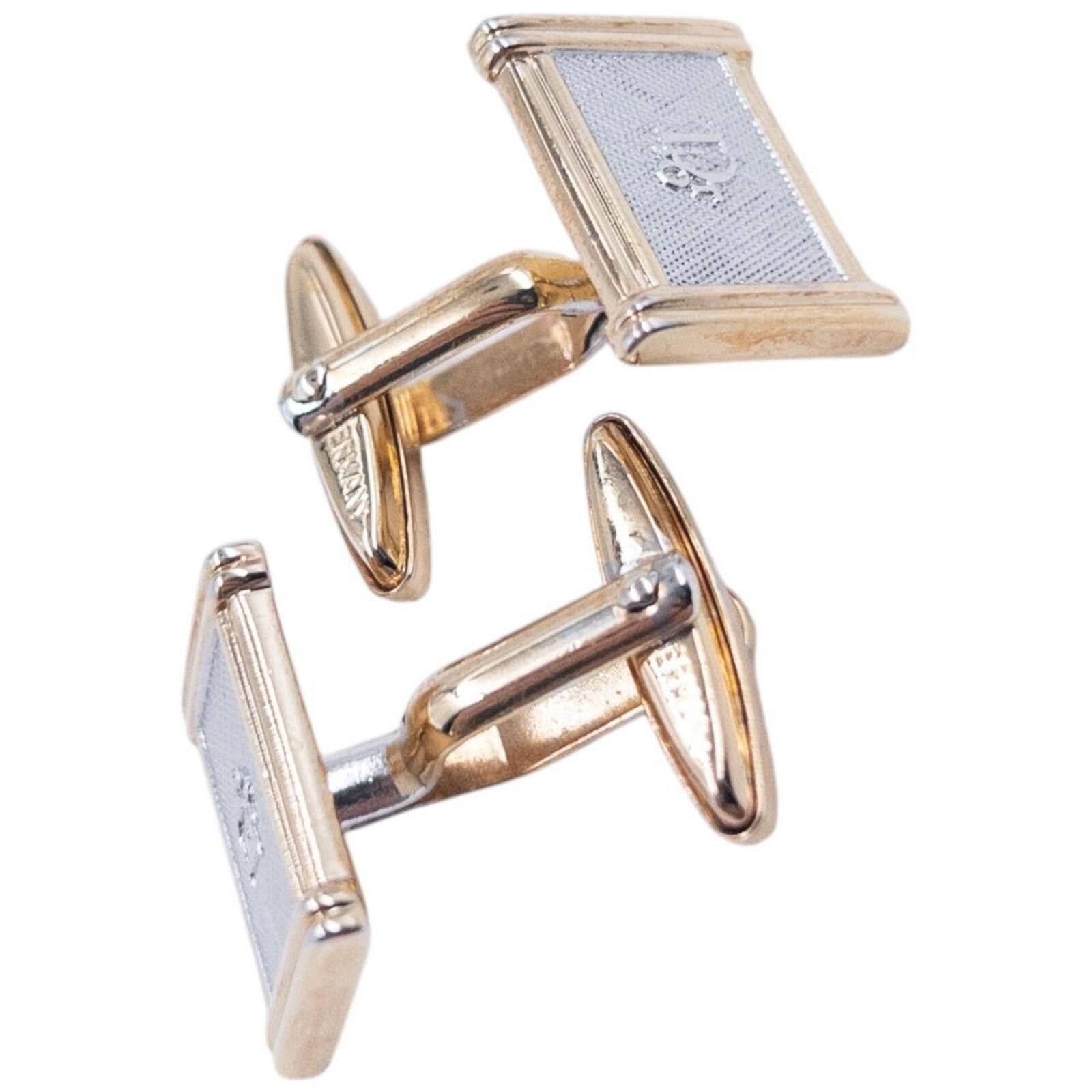 Dior Vintage 90s Dior Embossed Cufflinks Size ONE SIZE - 1 Preview
