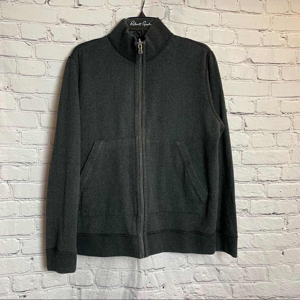 Robert Graham Robert Graham Double Sided Zip Grey Sweater Size M/L Size US M / EU 48-50 / 2 - 3 Thumbnail