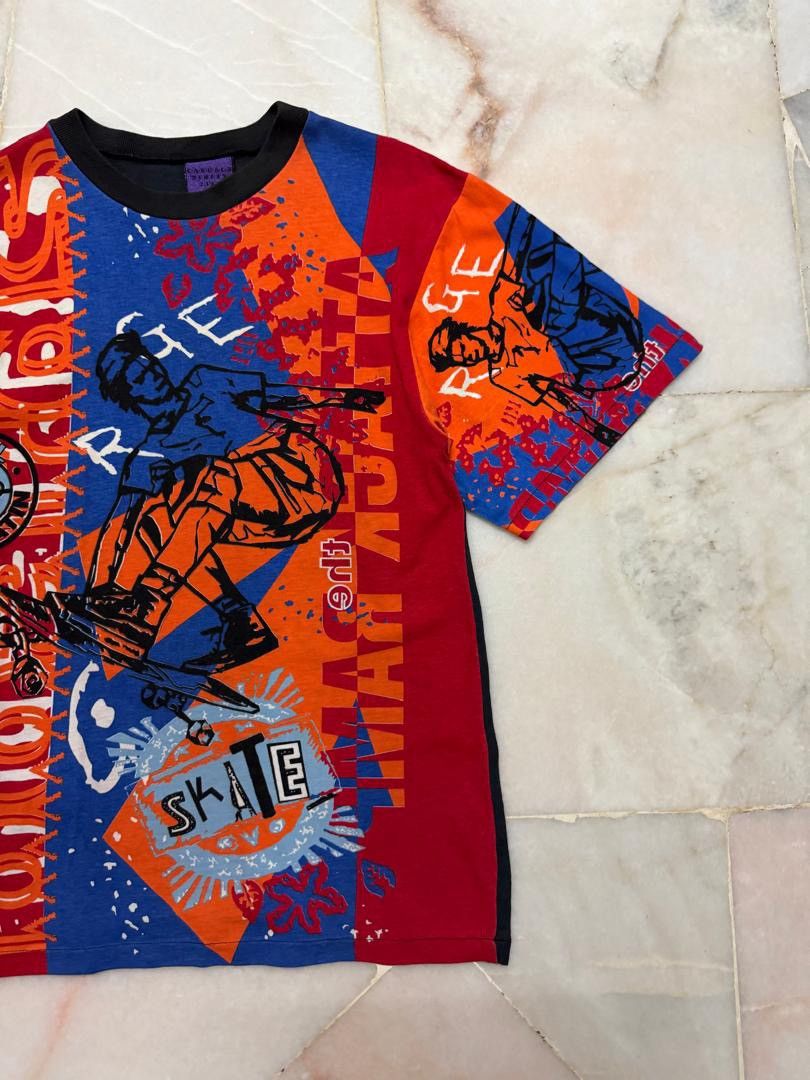 Vintage 💥Insane💥Vintage 80’s Casual Street Skate Geng Ovp Print Rare Size US S / EU 44-46 / 1 - 3 Thumbnail