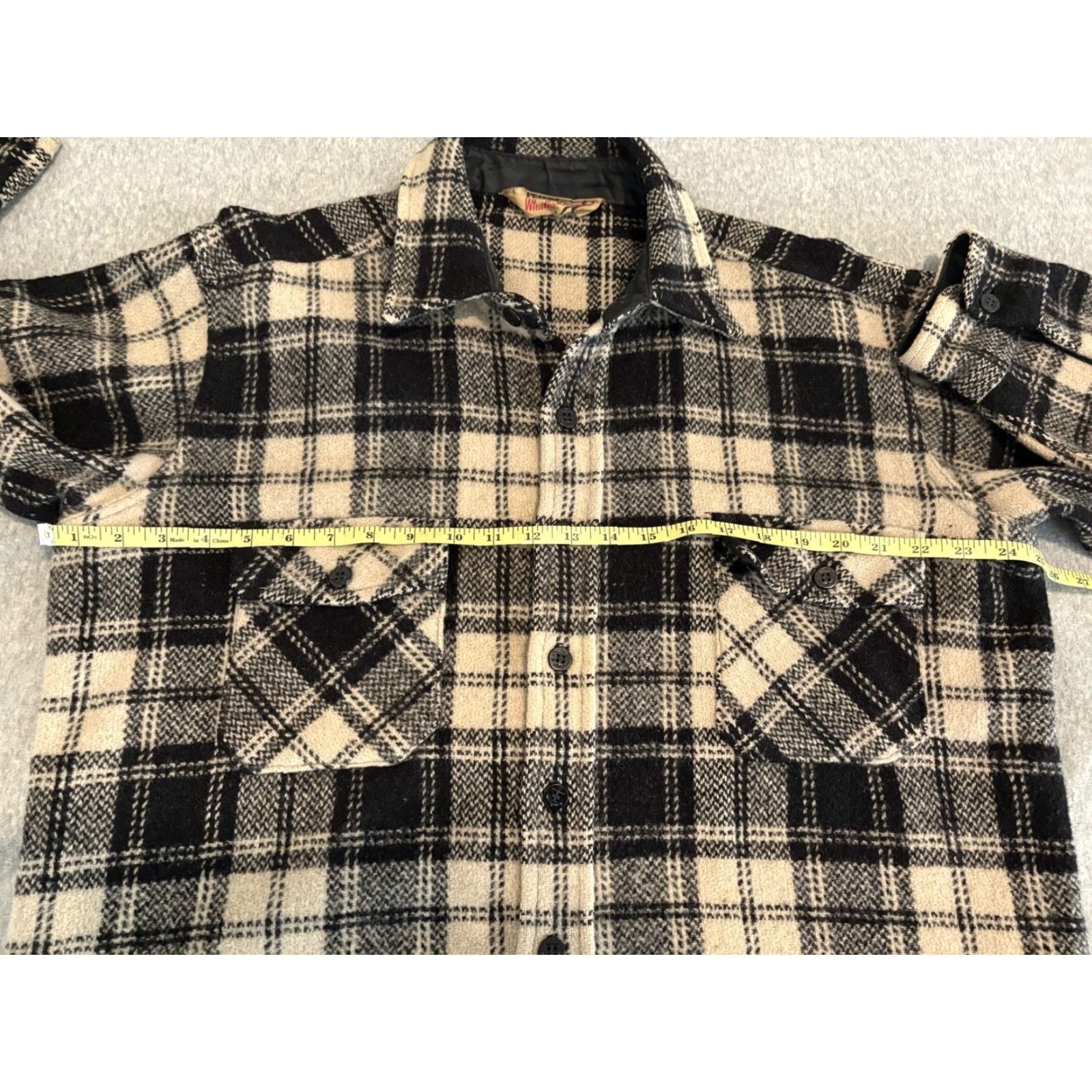 Vintage VINTAGE Peters Whaler Heavy Flannel Shirt Plaid Size Large Mens Size US L / EU 52-54 / 3 - 3 Thumbnail