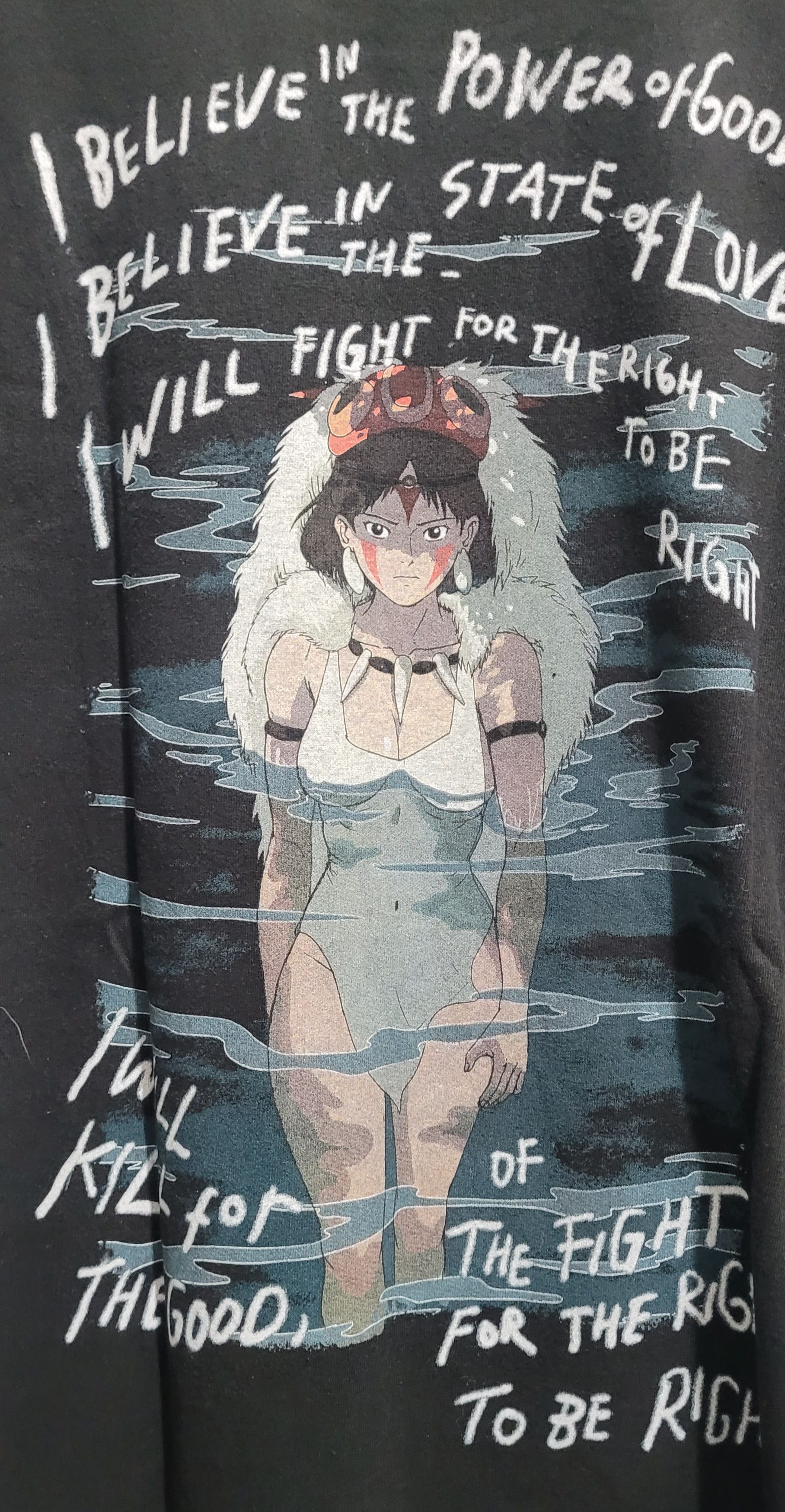 Anime × Japanese Brand Rare Anime Princess Mononoke Blank Tee Ai Style Vintage Size US L / EU 52-54 / 3 - 4 Thumbnail