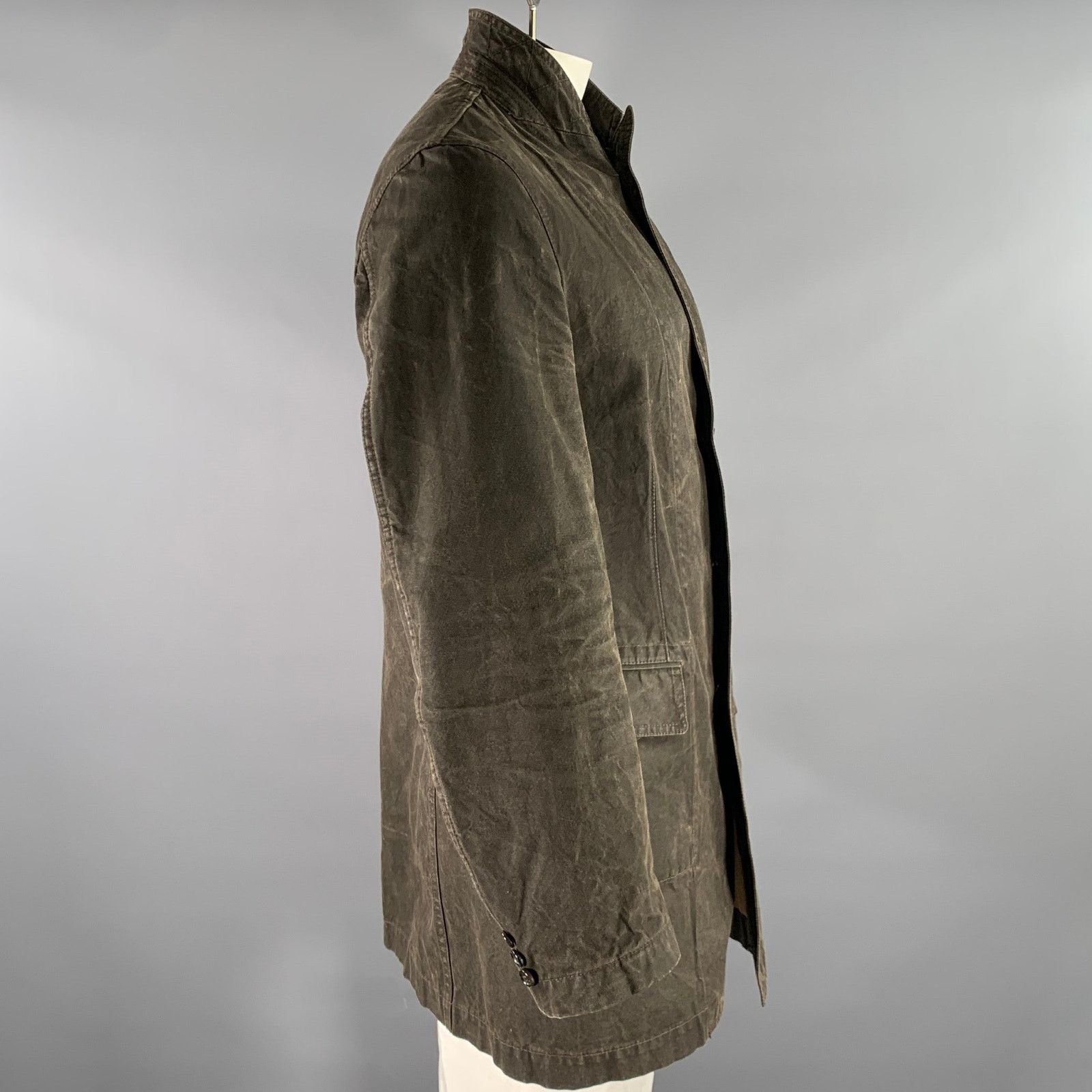 Comme des Garcons Homme COMME des GARCONS HOMME Distressed Cotton Peak Lapel Jacket Size US L / EU 52-54 / 3 - 4 Thumbnail