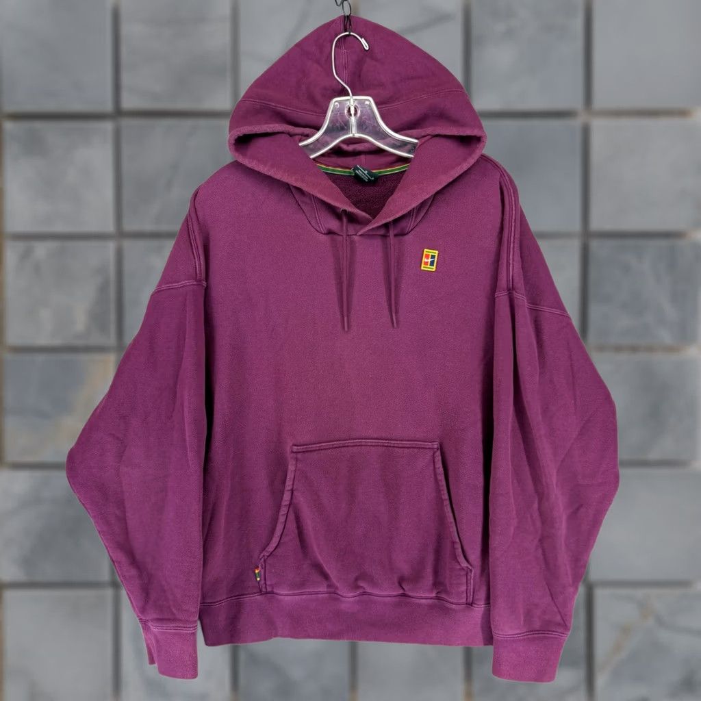 Nike Nike Court Heritage Fleece Hoodie Mens Medium Sangria Purple BV0760-609 Size US M / EU 48-50 / 2 - 1 Thumbnail