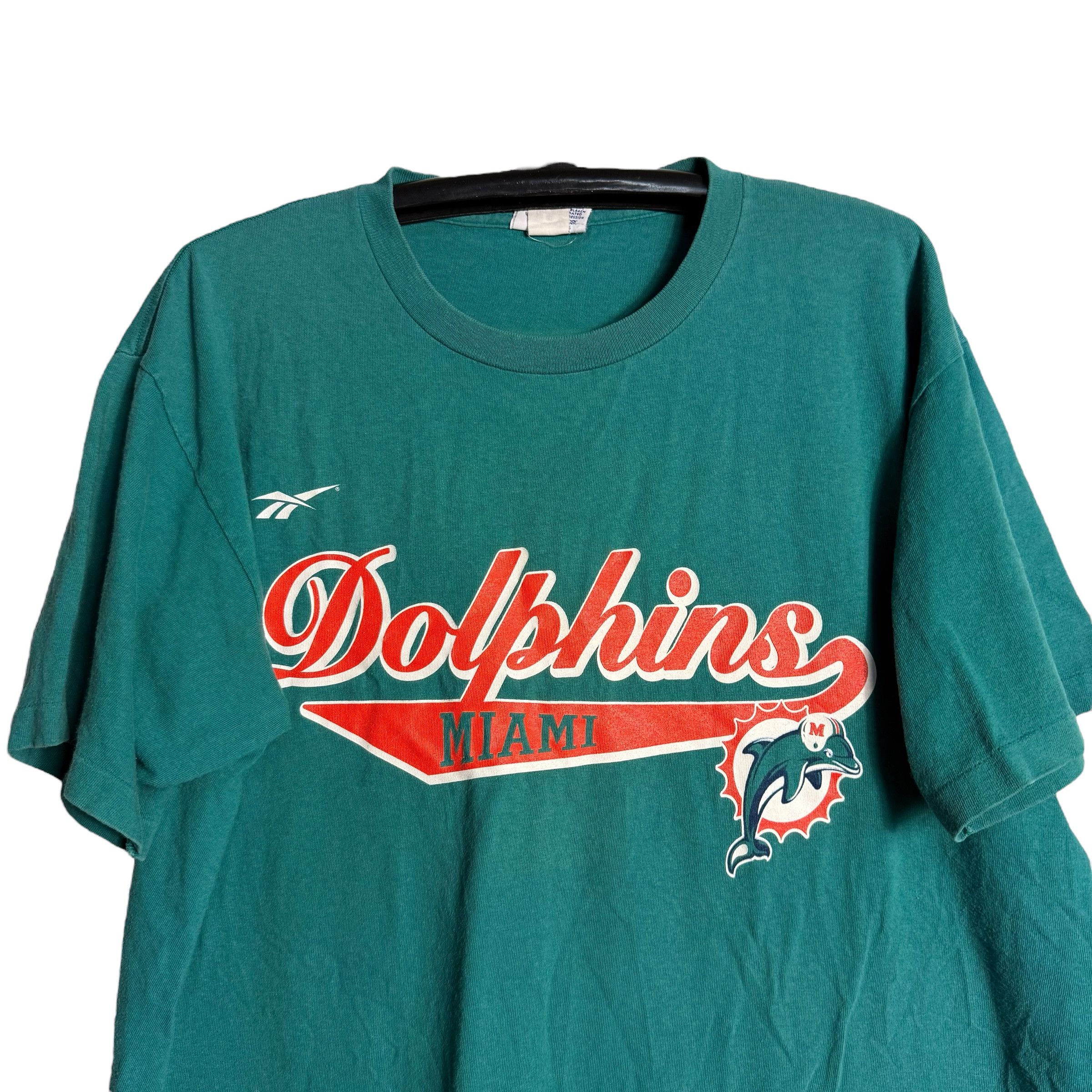 NFL 🔥RARE🔥Vintage Reebok Miami Dolphin NFL Pro Line T-shirt Size US L / EU 52-54 / 3 - 2 Thumbnail