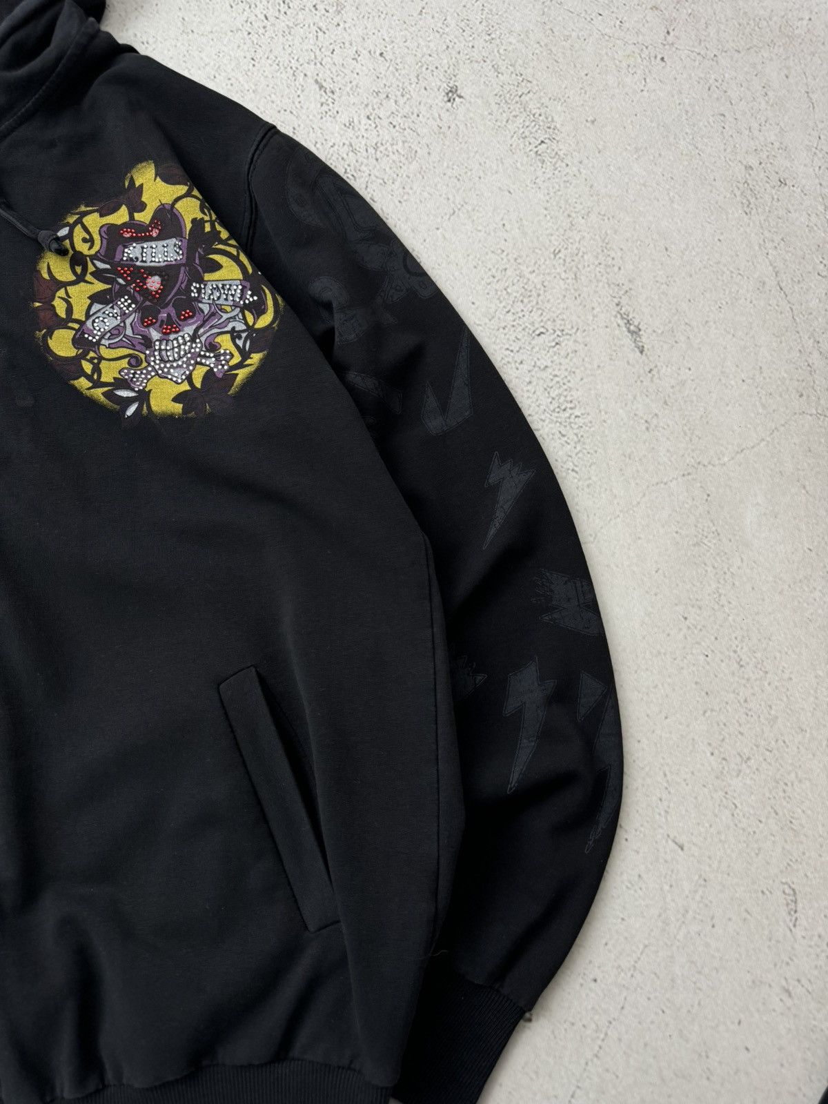 Christian Audigier × Ed Hardy × Vintage Ed Hardy Christian Audigier Y2K Vintage Zip Hoodie Size US S / EU 44-46 / 1 - 12 Thumbnail