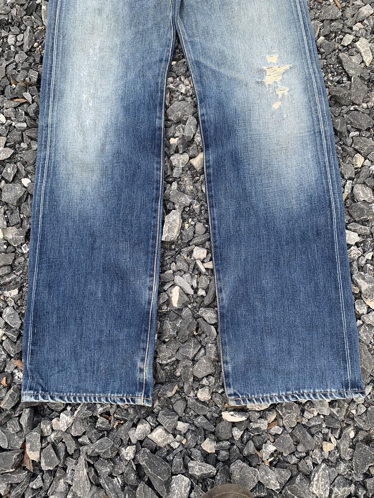 Kapital VINTAGE EDWIN 505X SELVEDGE JAPANESE DISTRESSED DENIM Size US 31 - 7 Thumbnail