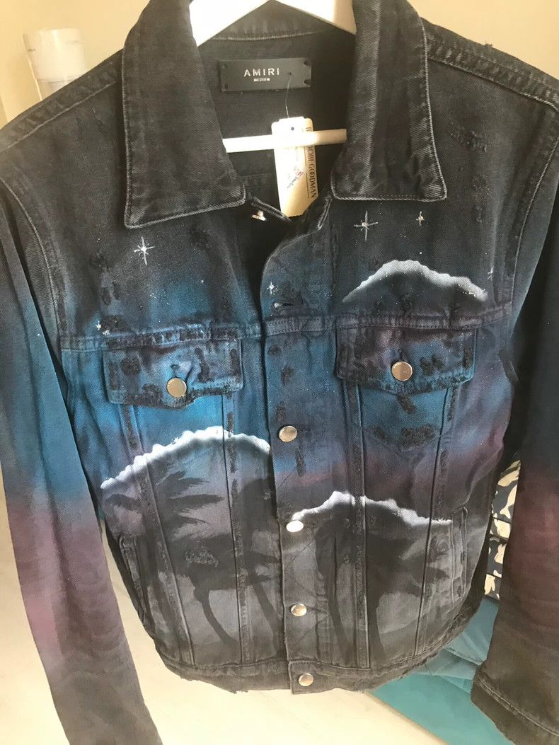 Amiri Amiri 18aw starry night wolf destruction jacket Size US S / EU 44-46 / 1 - 2 Thumbnail