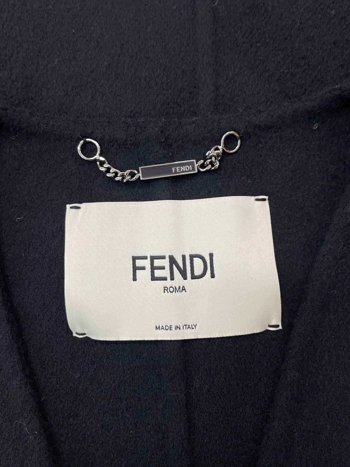 Fendi Fendi Black Pocket Fox Fur Wool Vest Size XS / US 0-2 / IT 36-38 - 4 Thumbnail