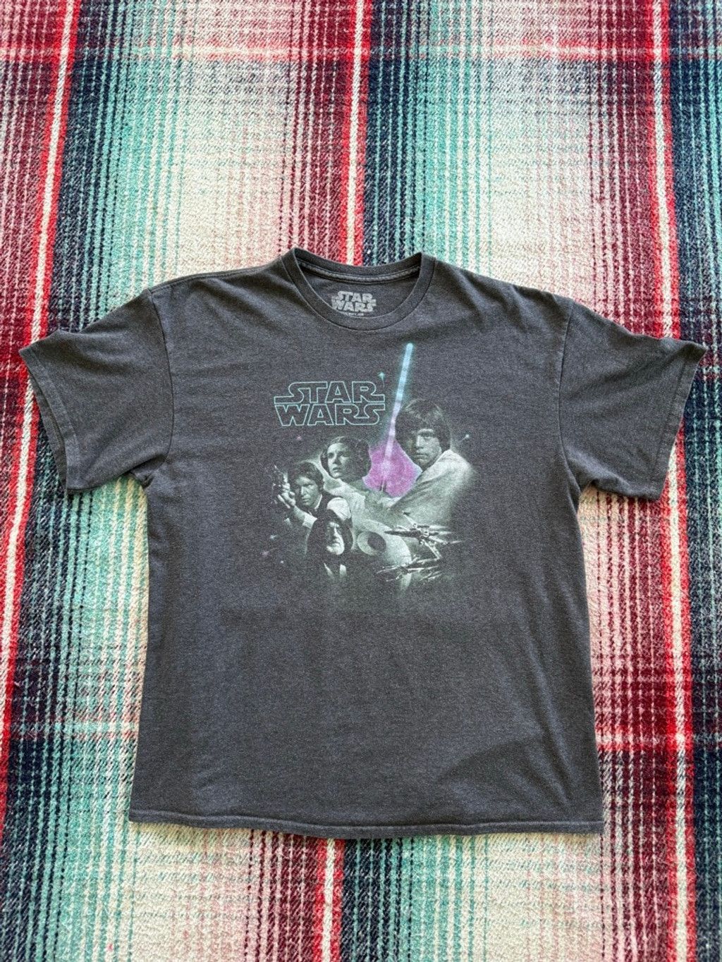 Star Wars Vintage Star Wars A New Hope Gray Short Sleeve Tee XL Size US XL / EU 56 / 4 - 1 Thumbnail