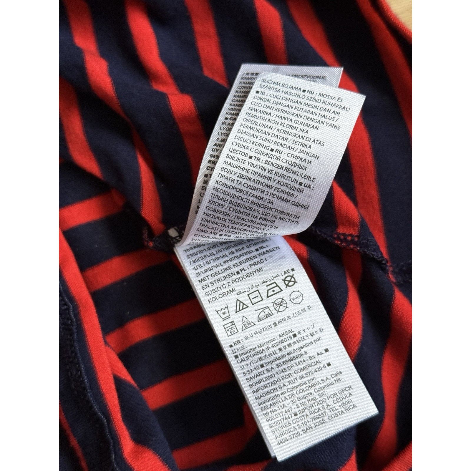 Gap GAP Women XS Tall Red Navy Stripe Long Sleeve Soft Spun Midi Size XS / US 0-2 / IT 36-38 - 6 Thumbnail