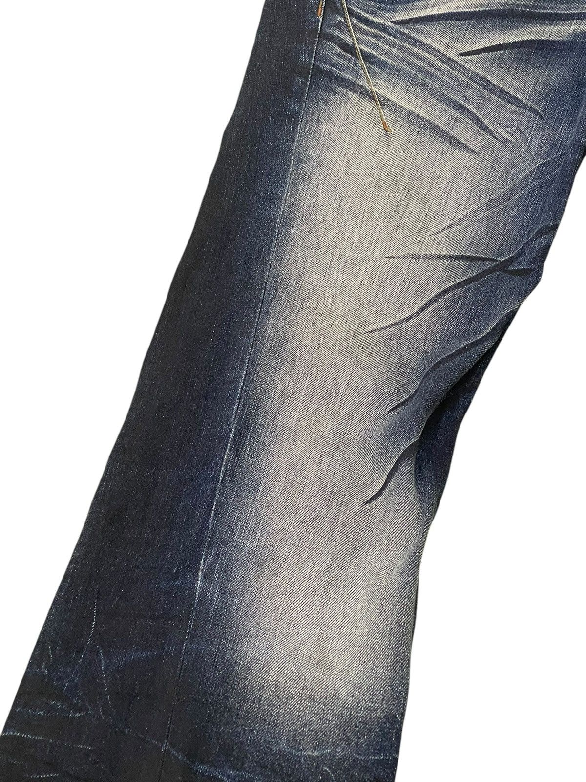 Japanese Brand Flare Jeans Nicole Club Faded Clawmark Boot Cut 2🟦 Size US 31 - 6 Thumbnail