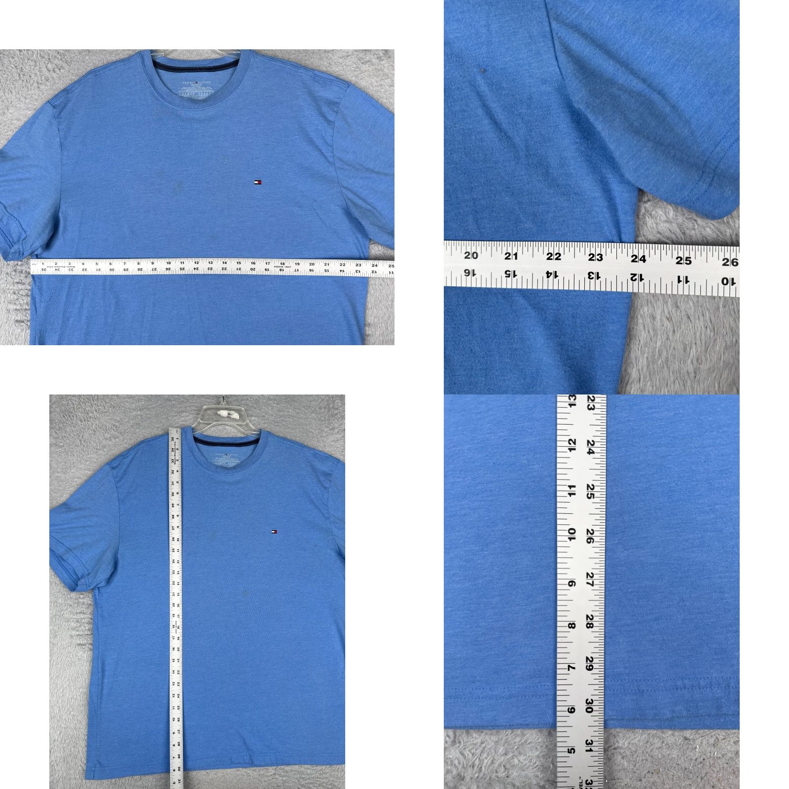 Tommy Hilfiger Tommy Hilfiger Shirt Adult XL Blue Short Sleeve Crew Neck Cotton Size US XL / EU 56 / 4 - 8 Thumbnail