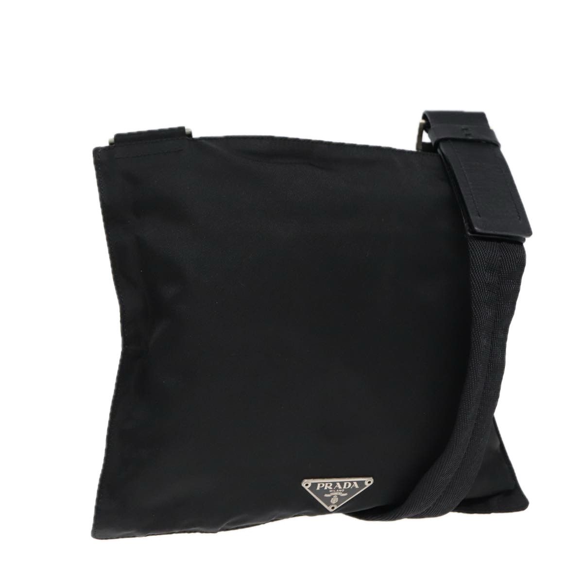 Prada Tessuto Black Synthetic Shoulder Bag (Pre-Owned) Size ONE SIZE - 1 Thumbnail