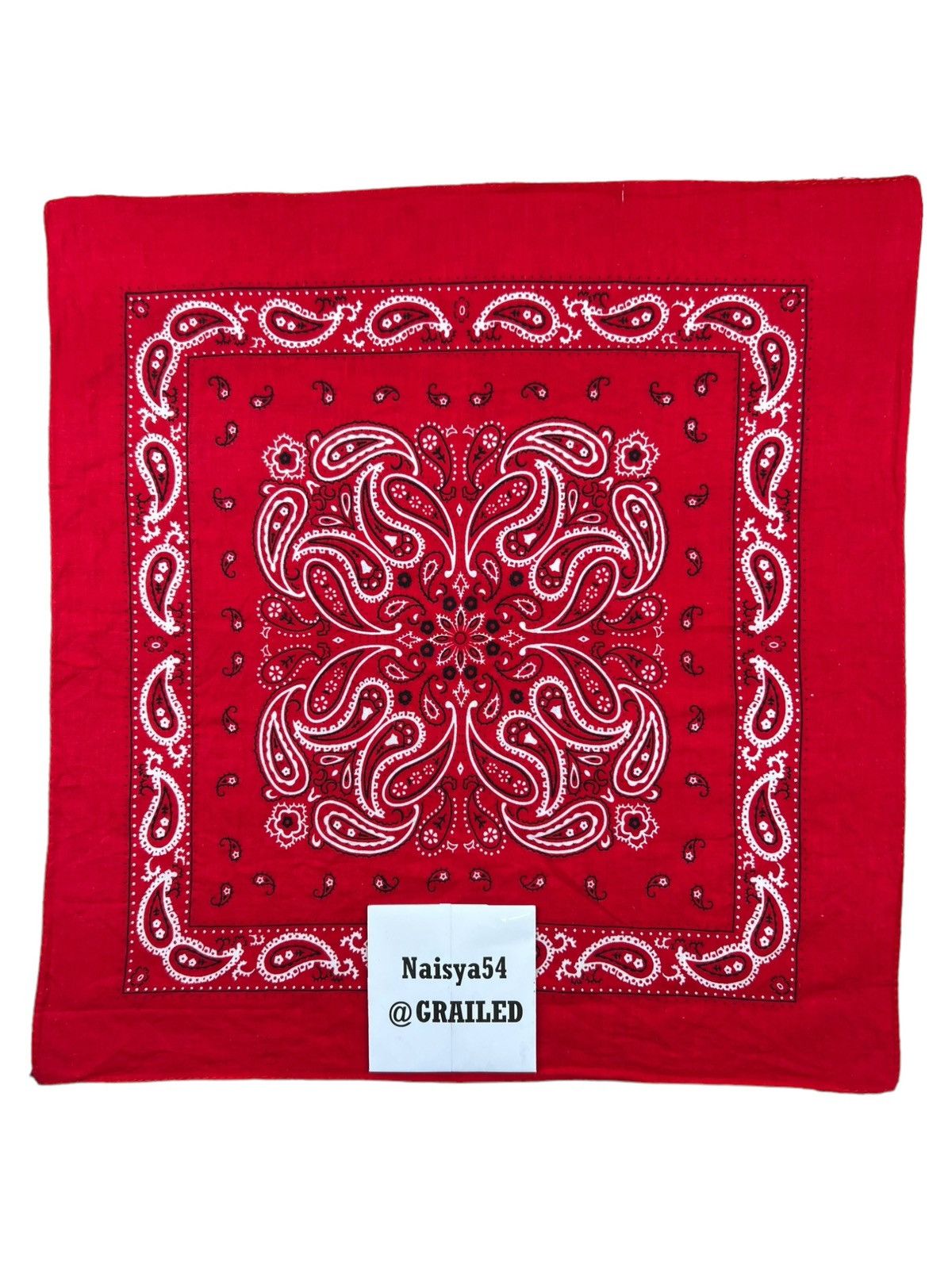 Japanese Brand Paislee Handkerchief Neckerchief Bandana Pocketsquare Size ONE SIZE - 5 Thumbnail