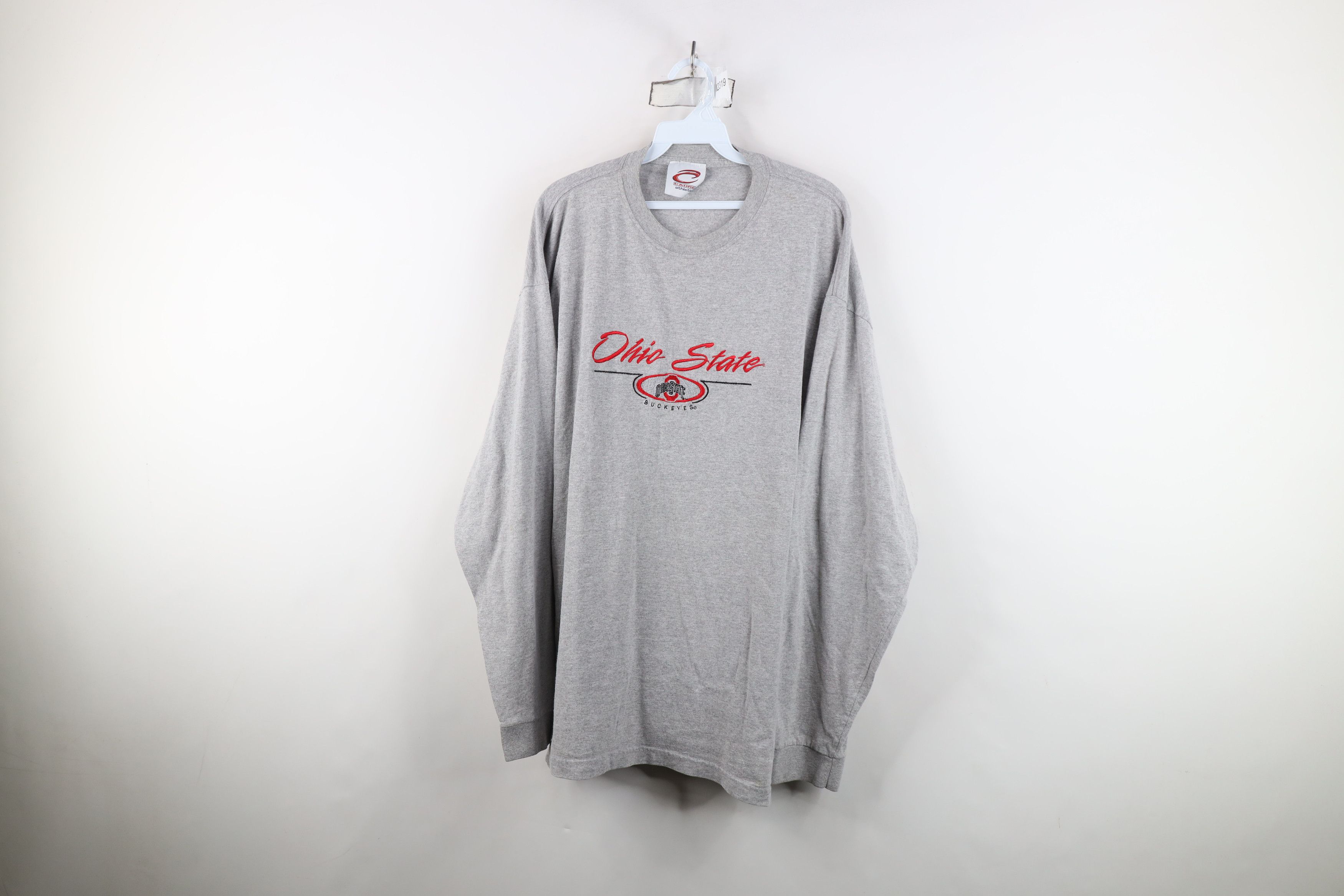 Vintage Vintage 90s Script Ohio State University Long Sleeve T-Shirt Size US XXL / EU 58 / 5 - 1 Thumbnail