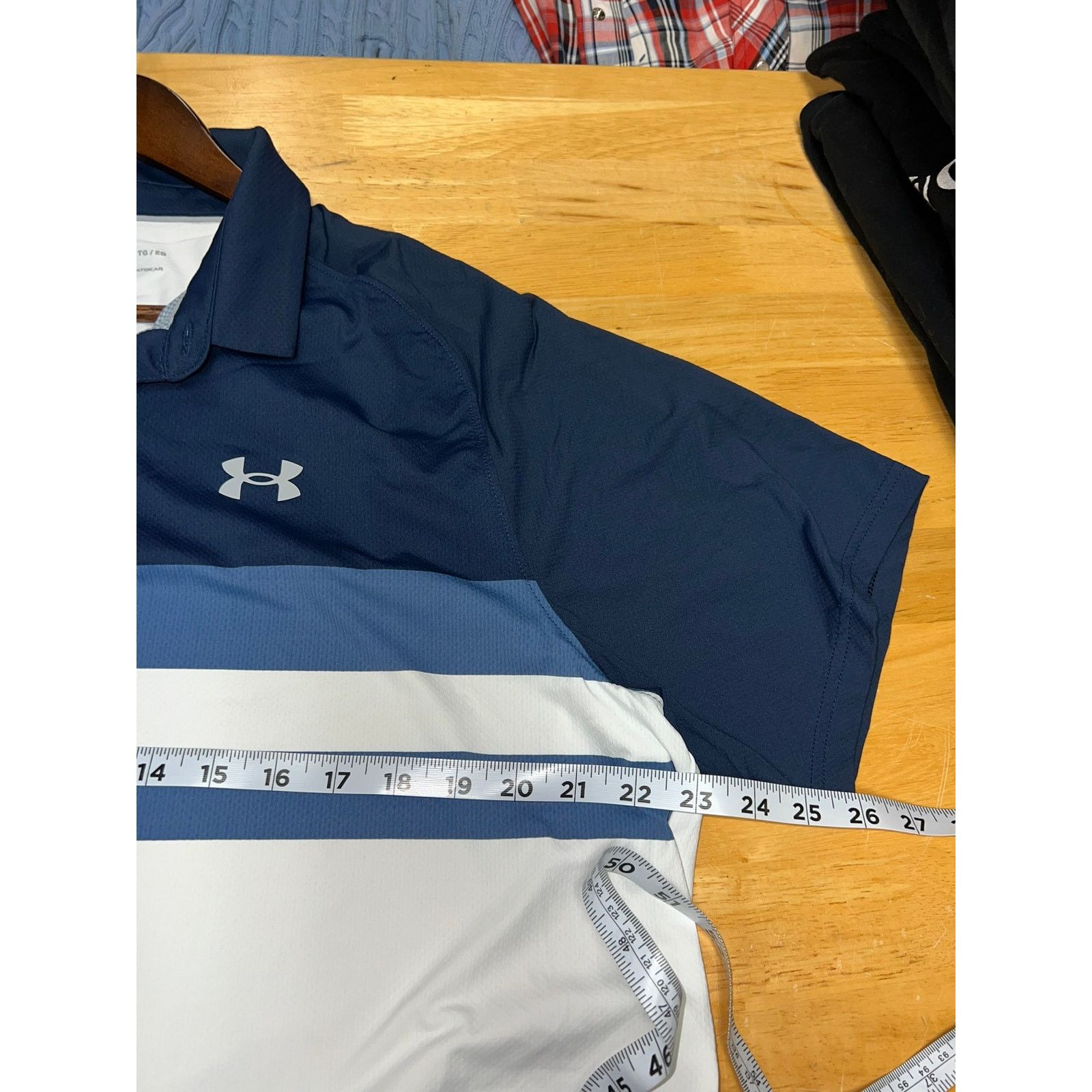 Under Armour Under Armour Polo Shirt Heatgear Heat Geat Striped Golf XL Size US XL / EU 56 / 4 - 8 Thumbnail