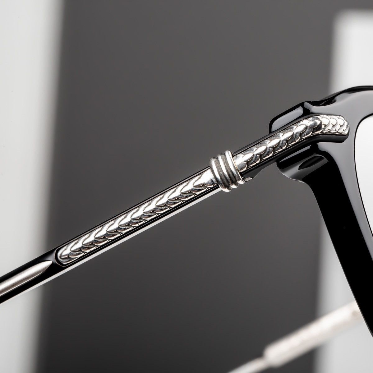 Chrome Hearts CHROME HEARTS CUMPTION-A BLACK-BRUSHED SILVER GLASSES Size ONE SIZE - 3 Thumbnail