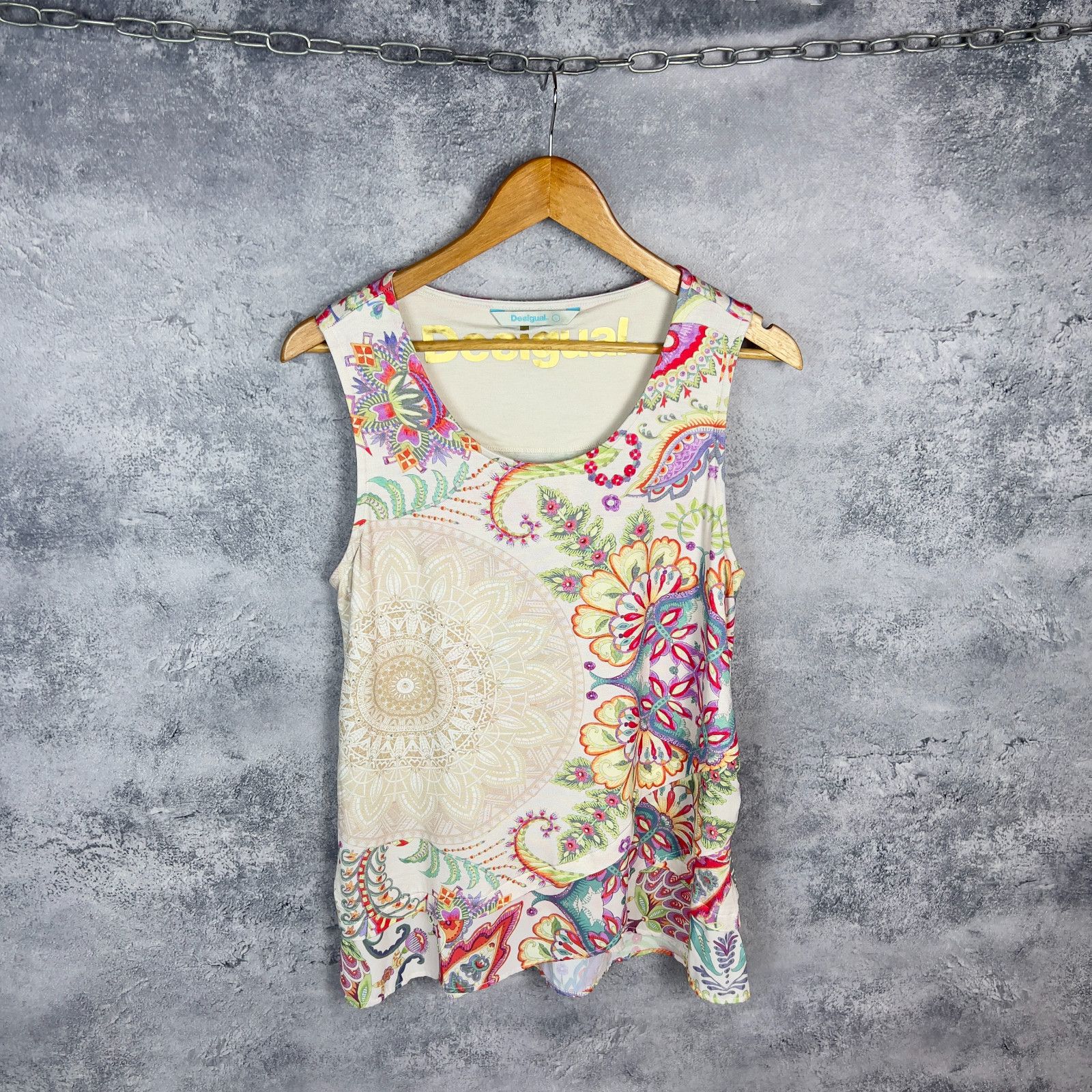Desigual Desigual Tank Top Women's Size L Multicolor Sleeveless ` Size L / US 10 / IT 46 - 1 Thumbnail