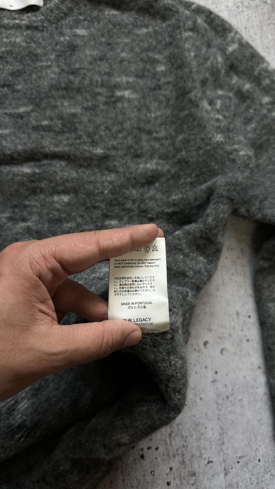 Our Legacy Our Legacy AW15 Alpaca Wool Grey Sweater Size US M / EU 48-50 / 2 - 12 Thumbnail