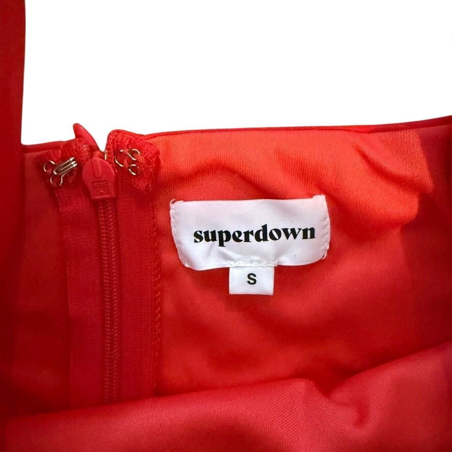 superdown Superdown Reece Halter Bodysuit in Red, Size S Size S / US 4 / IT 40 - 5 Thumbnail