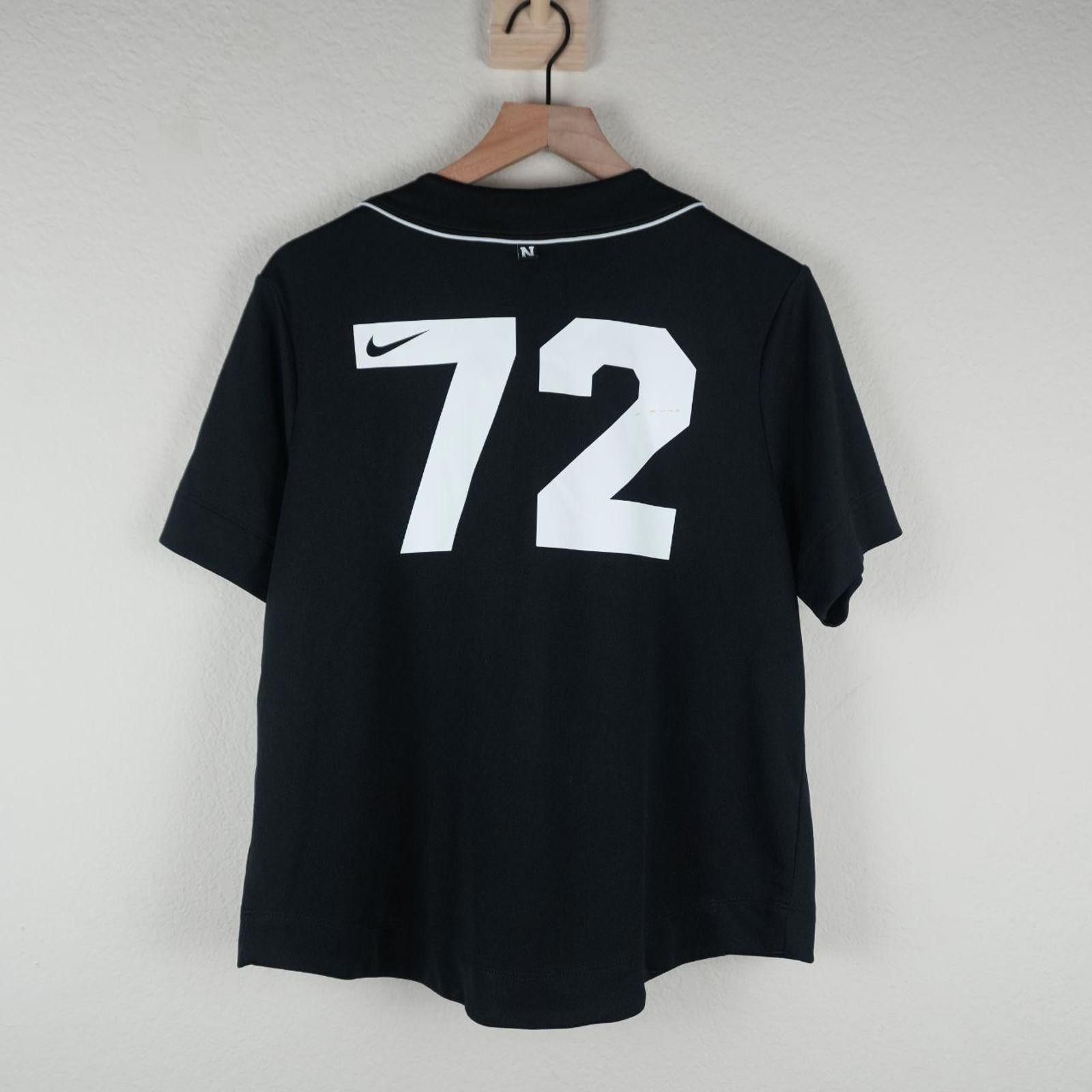 Nike Nike Shirt Kid's XL Black Dri Fit Baseball Size US XXS / EU 40 - 6 Thumbnail