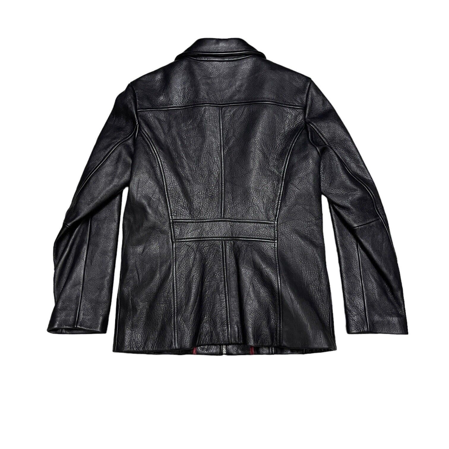 Wilsons Leather Wilson’s Leather Pelle Studio Vintage Black Leather Jacket Size M / US 6-8 / IT 42-44 - 3 Thumbnail