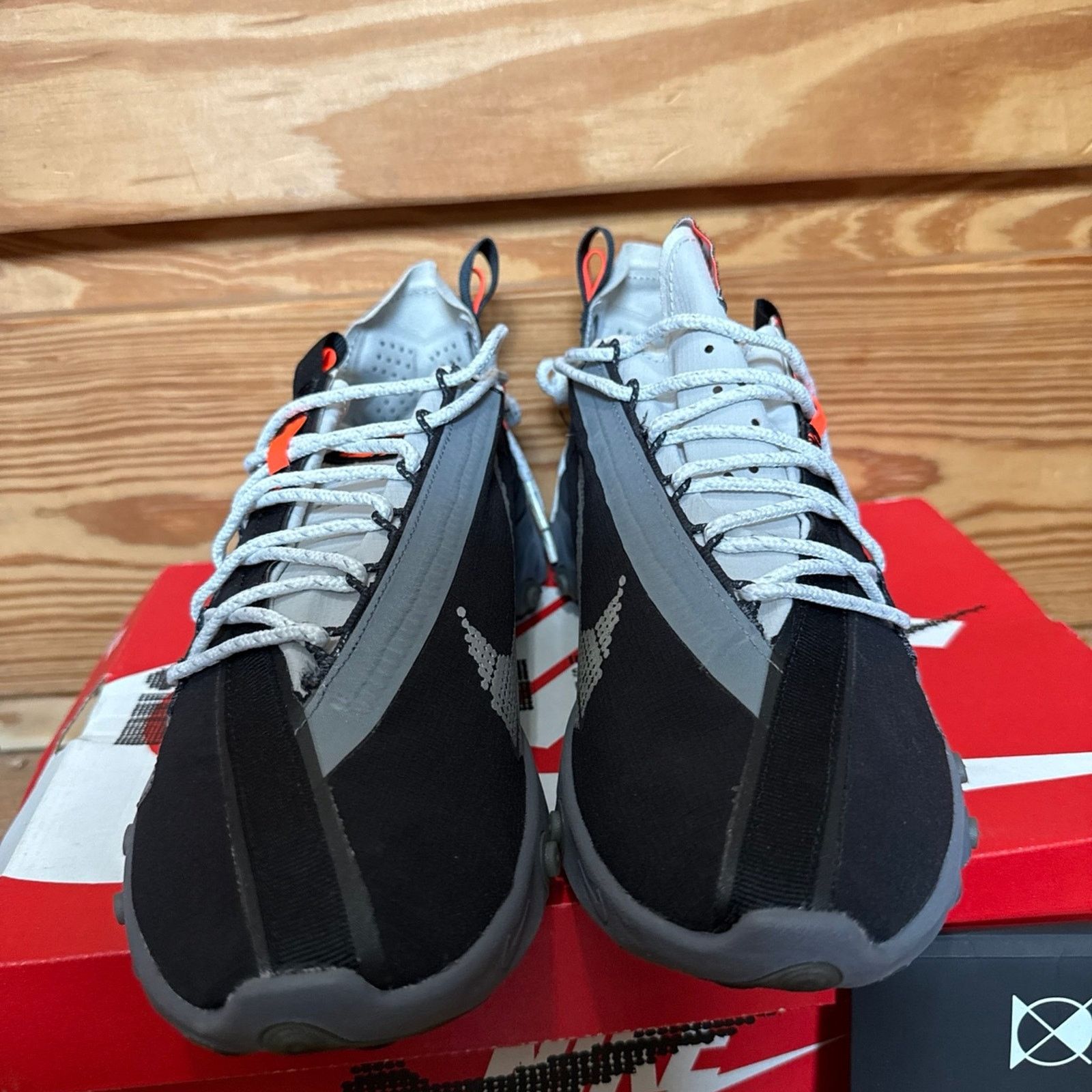 Nike Nike React WR ISPA Black Metallic Silver Gunsmoke Size US 10 / EU 43 - 7 Thumbnail