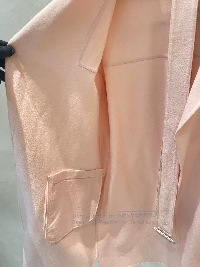 Loro Piana Loro Piana Pink Lightweight Overcoat Size XS / US 0-2 / IT 36-38 - 3 Thumbnail